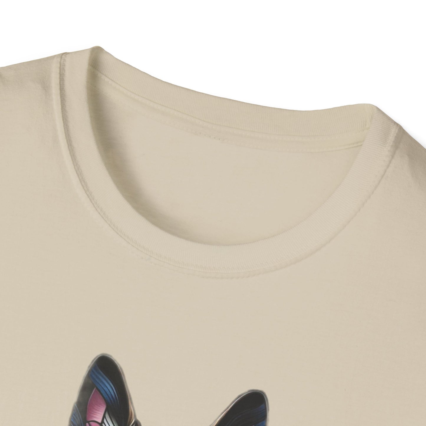 German Shepherd Stained Glass Unisex Softstyle T-Shirt