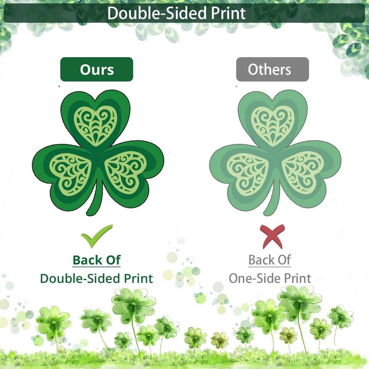St Patricks Day Window Clings, 9 Sheets Double-Side Quality Printed Shamrock Decorations for St Patrick'S Day, Lucky Irish Decals Party Ornaments…