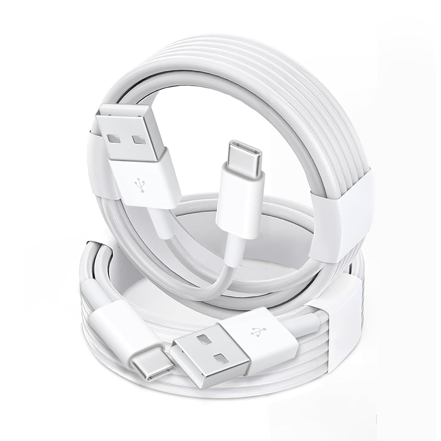 2 Pack USB-A to USB-C Car Carplay Cable for Iphone 16/15,16E, Iphone 16/15 Plus, Iphone 16/15Pro , Iphone16/15Pro Max Carplay USB C Cord,Ipad Usb C Cable 10Th, Ipad Air Car Charger Cable Cord (White)
