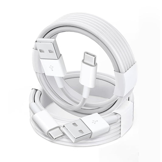 2 Pack USB-A to USB-C Car Carplay Cable for Iphone 16/15,16E, Iphone 16/15 Plus, Iphone 16/15Pro , Iphone16/15Pro Max Carplay USB C Cord,Ipad Usb C Cable 10Th, Ipad Air Car Charger Cable Cord (White)