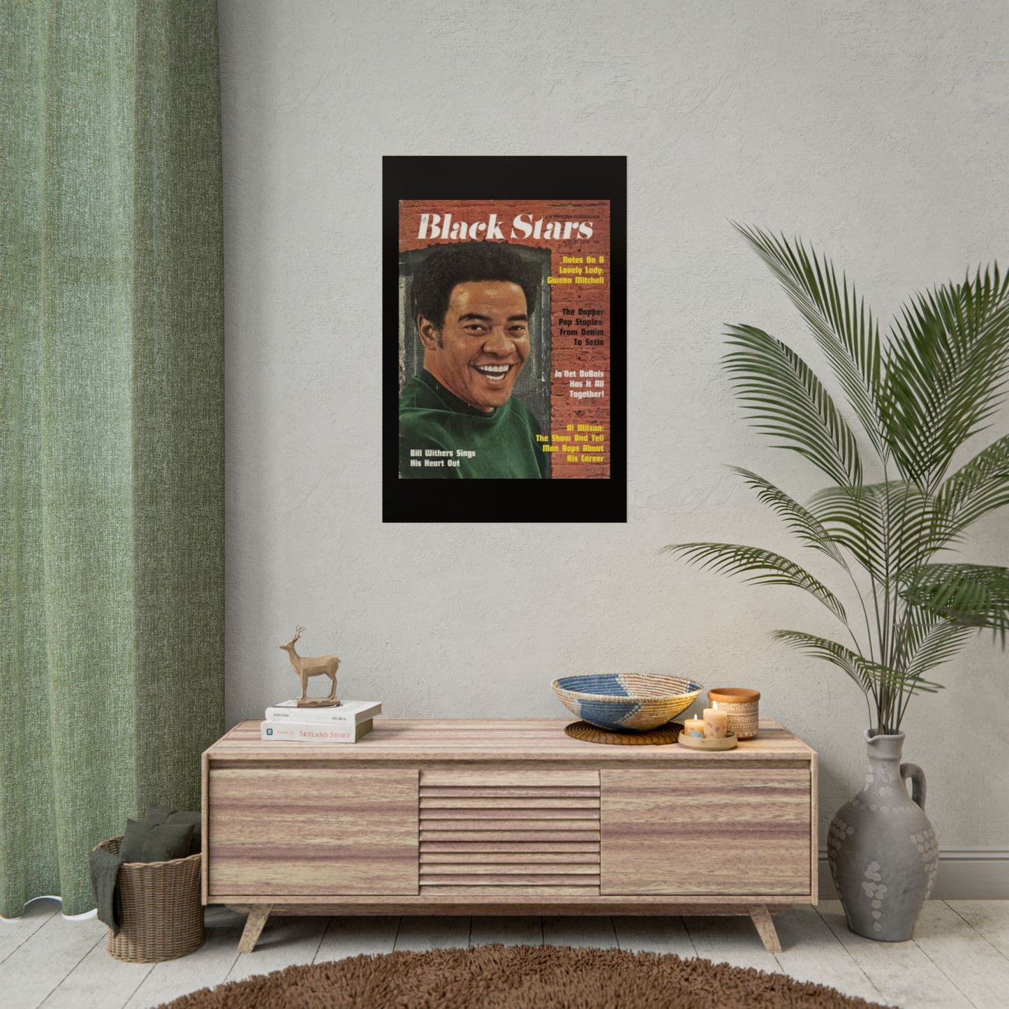 Vintage Music Rolled Posters - Bill Withers, August 1974 Design