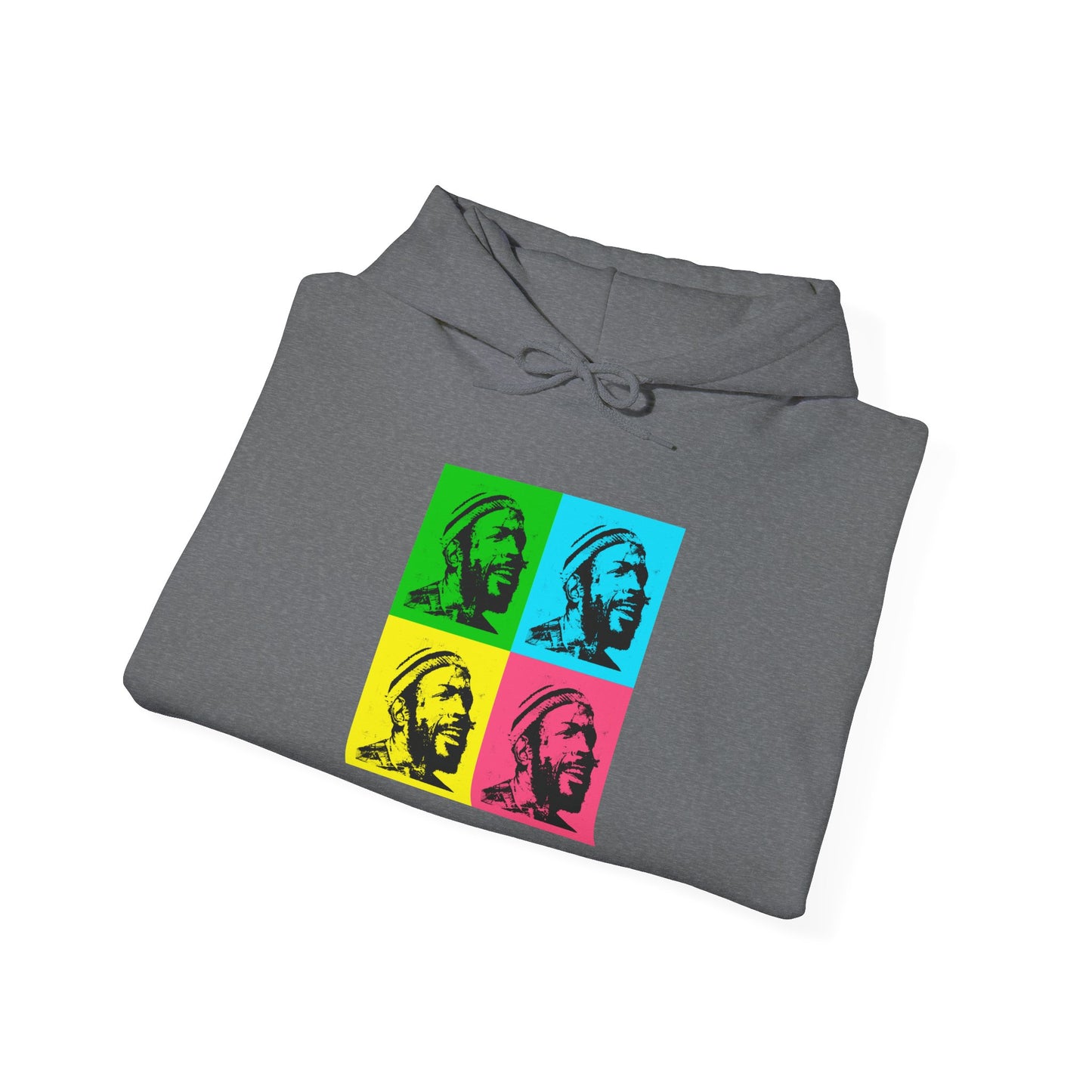 Marvin Gay Andy Warhol Style Pop Art Unisex Heavy Blend™ Hooded Sweatshirt
