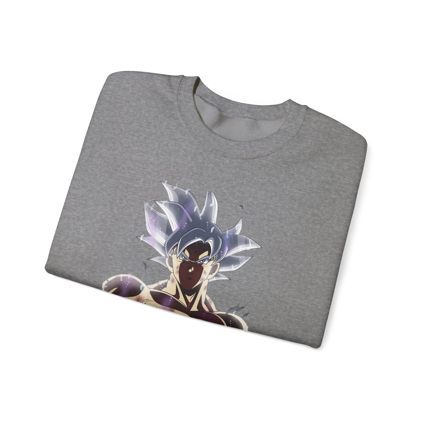 Dragon Ball Super Goku Crewneck Sweatshirt - Ultra Power White Hair Design