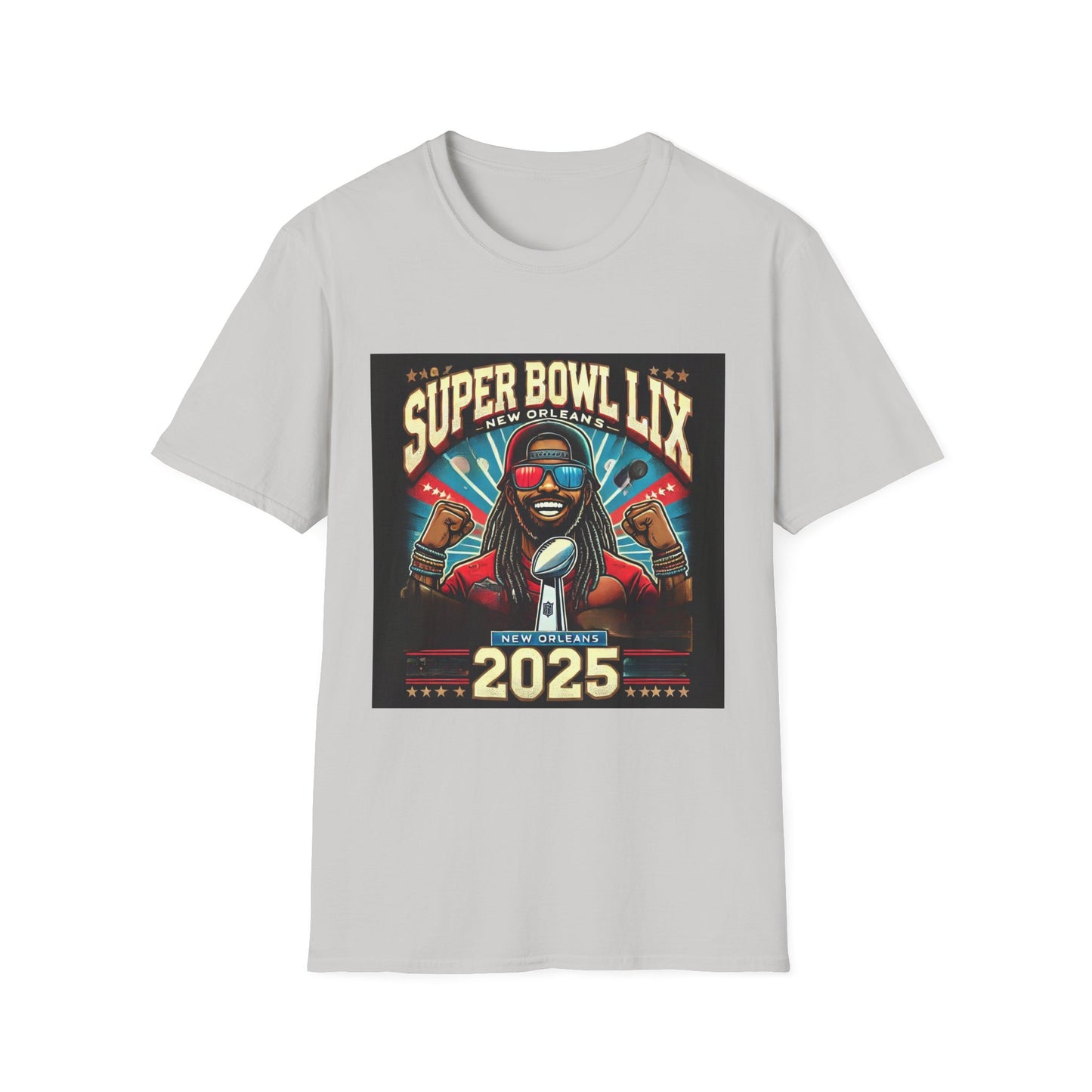 T-Shirt,Hoodie, !!! Super Bowl LIX New Orleans 2025 Unisex Softstyle T-Shirt