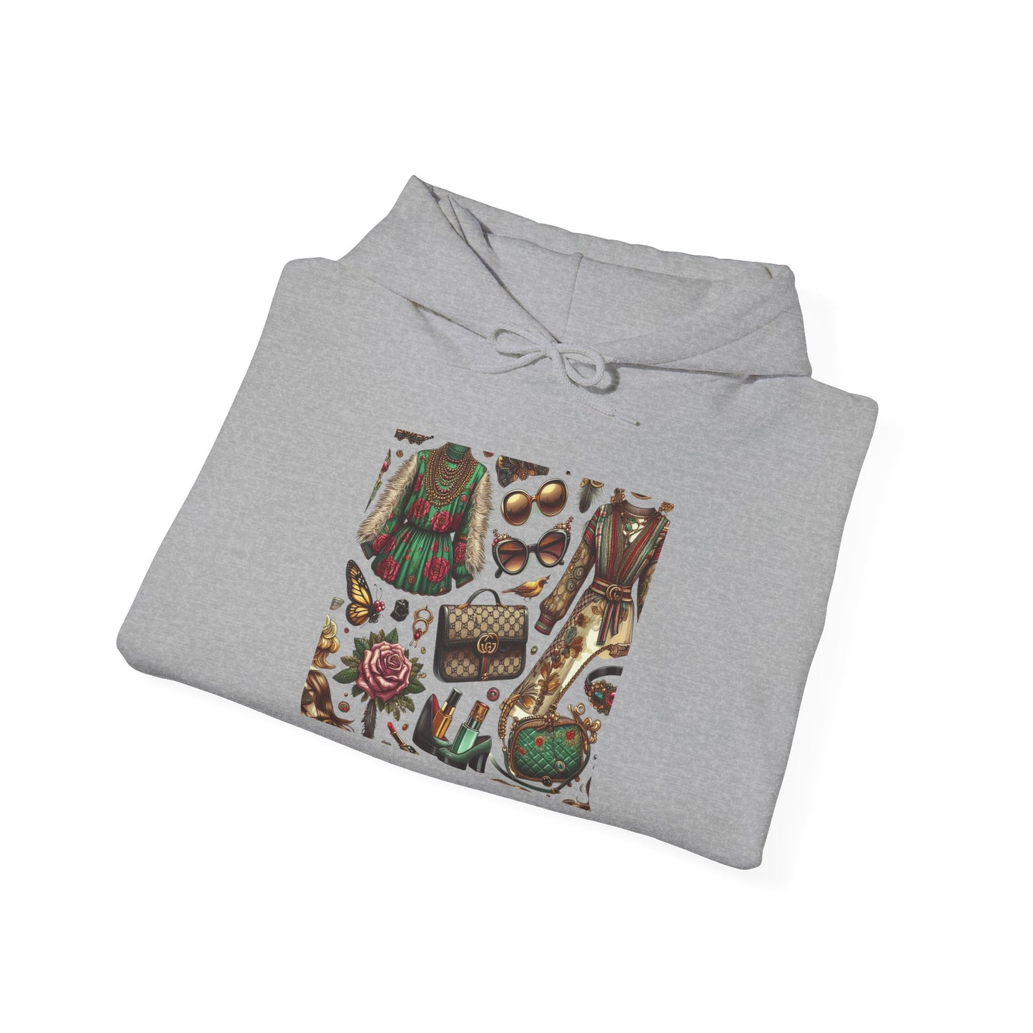 Vintage-Gucci Inspired Art Hoodie – Unisex Heavy Blend™ Hooded Sweatshirt