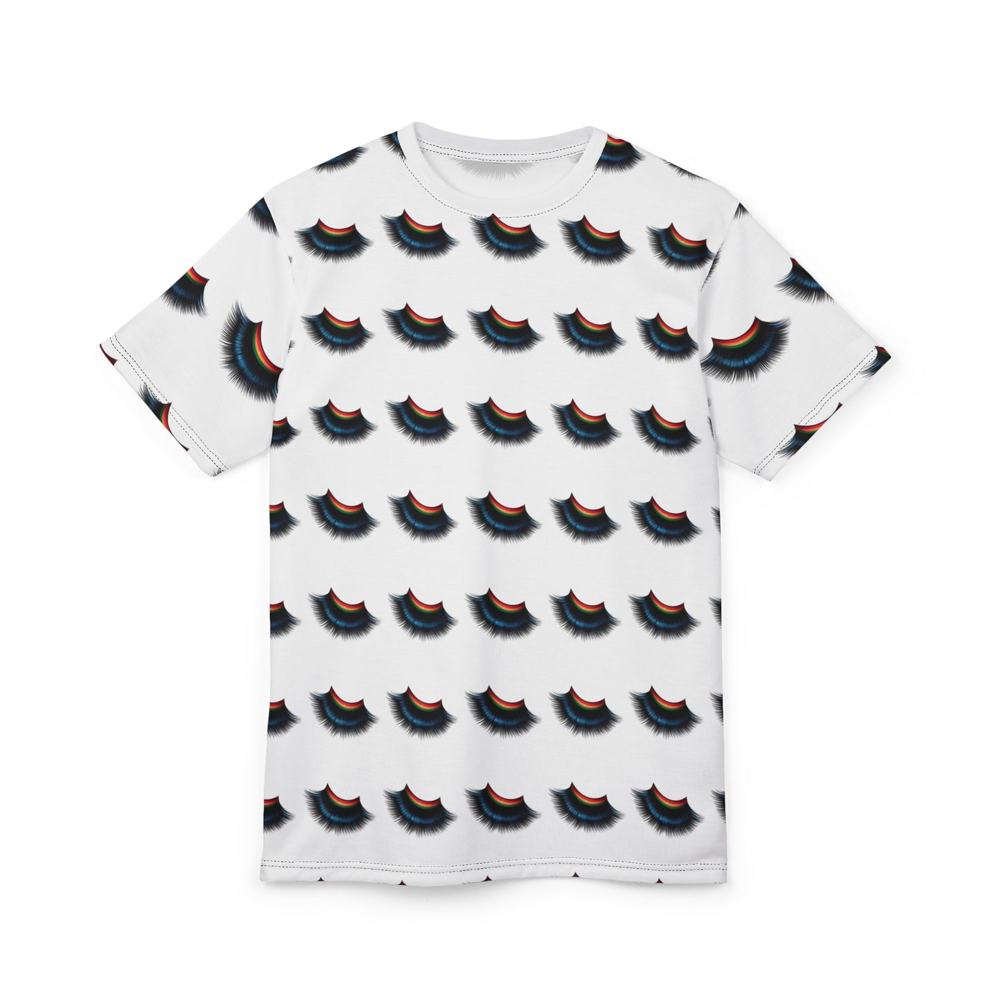 Lash Print Unisex Cut & Sew Tee - Trendy Graphic Tee for GUCCI Inspired Lash Lovers