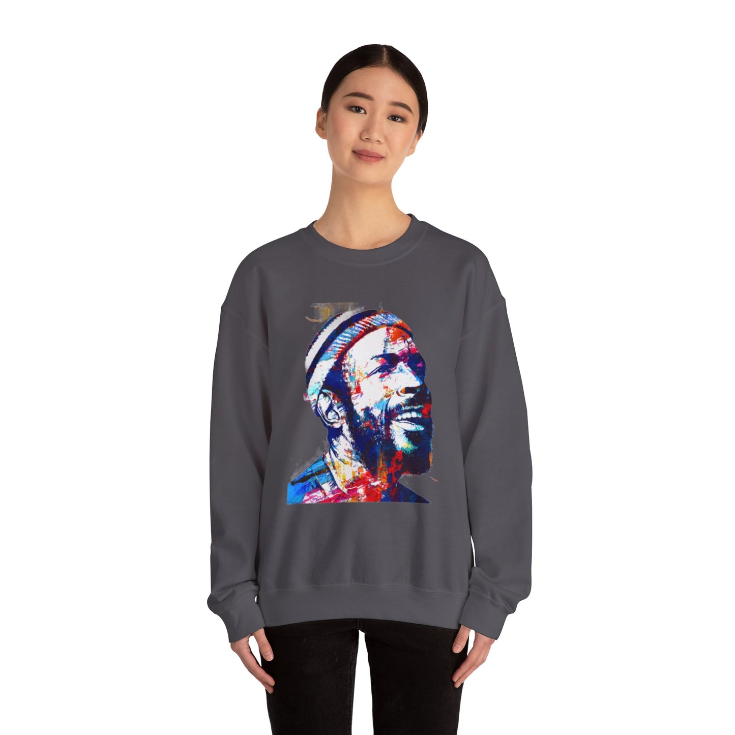 Marvin Gaye Abstract Paintings Unisex Heavy Blend™ Crewneck Sweatshirt