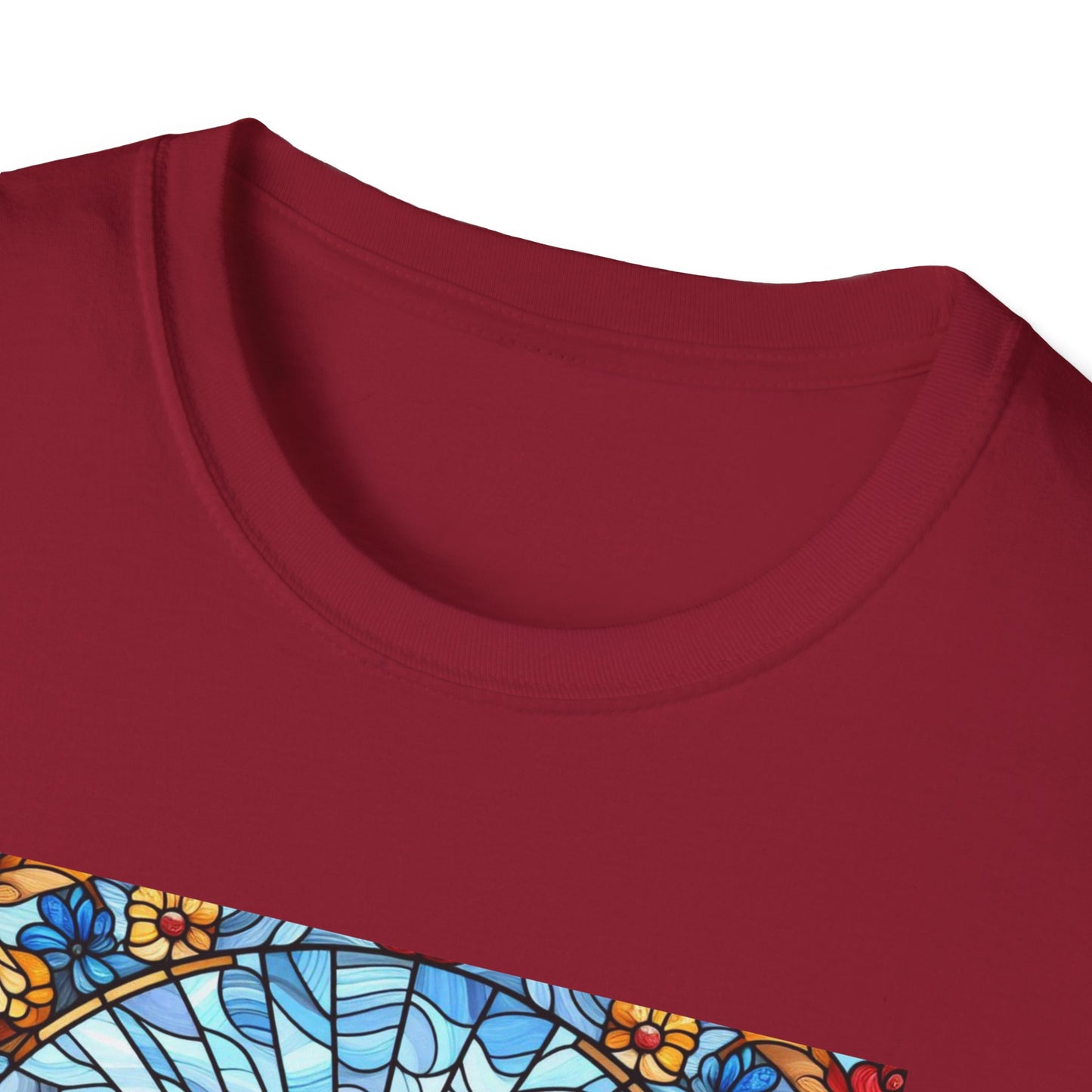 Dachshund Stained Glass Unisex Softstyle T-Shirt