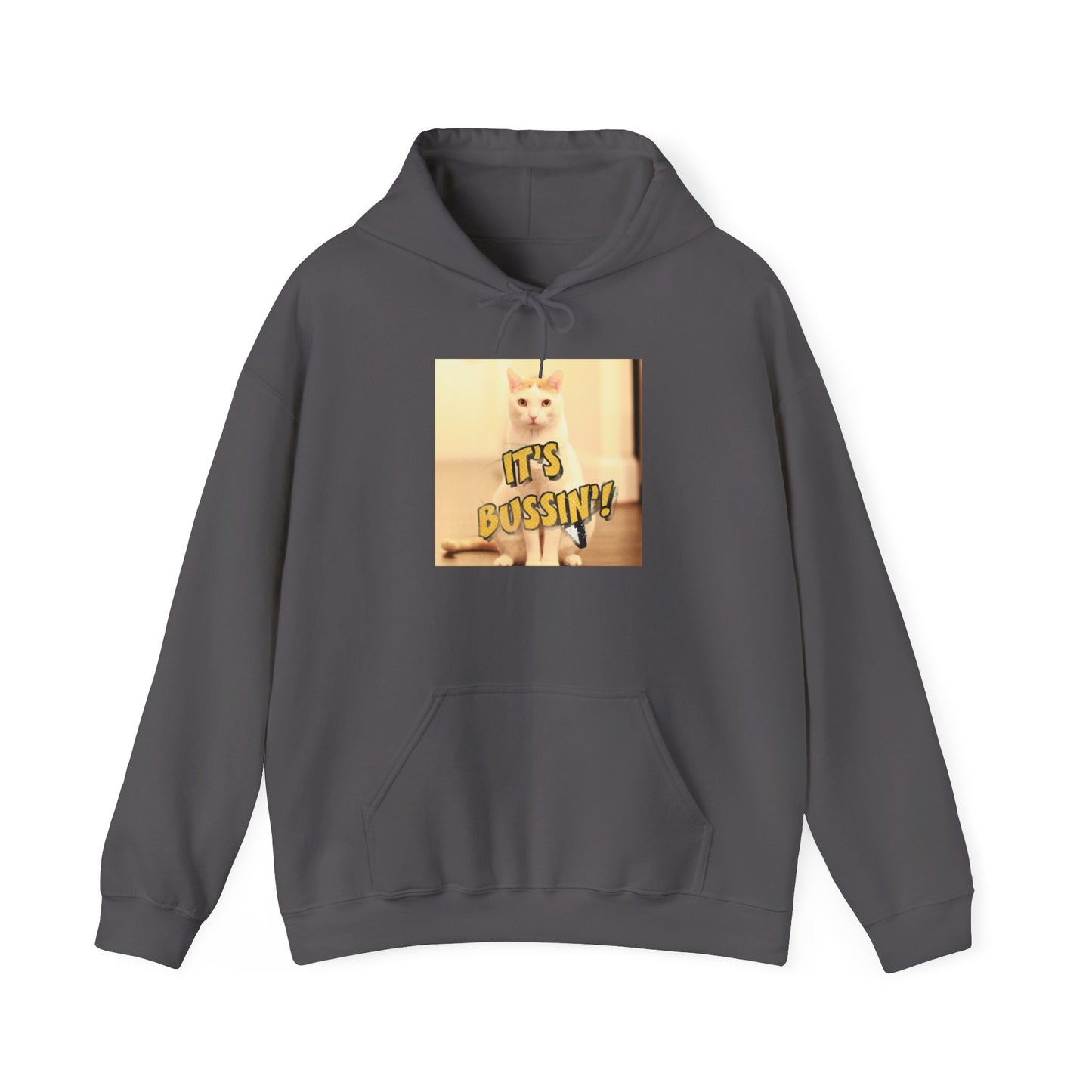 IT 'S BUSSIN CAT Unisex Heavy Blend™ Hooded Sweatshirt