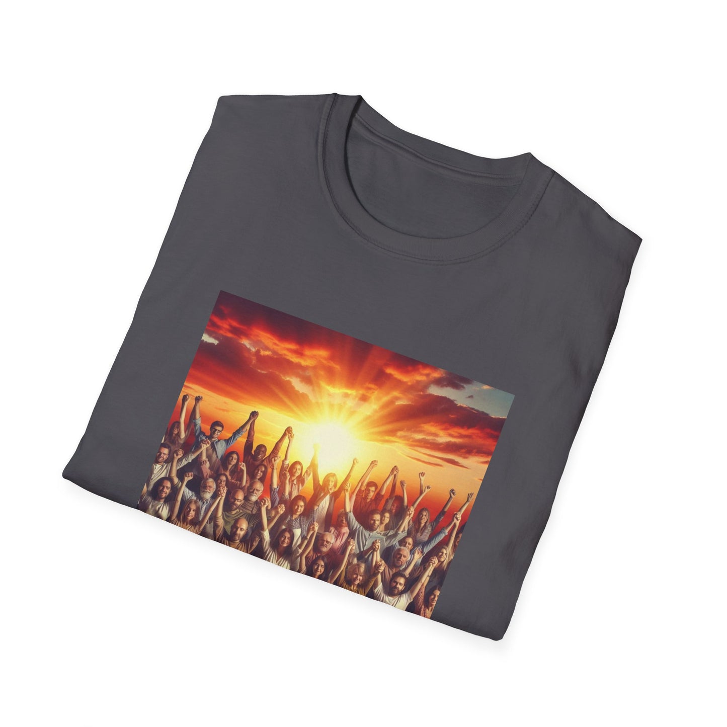 We Rise Motivational Unisex Softstyle T-Shirt