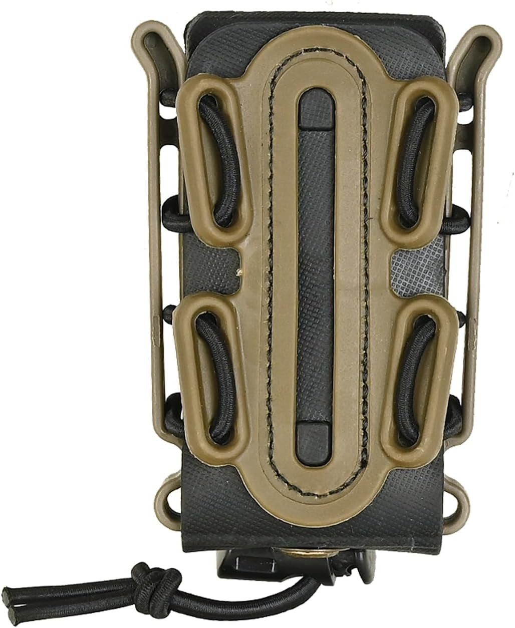 Pistol Mag Pouch 9Mm Softshell Magazine Holder Elastic Cord Retention Tactical Vest Mag Carrier Molle Clip Magazine Pouch