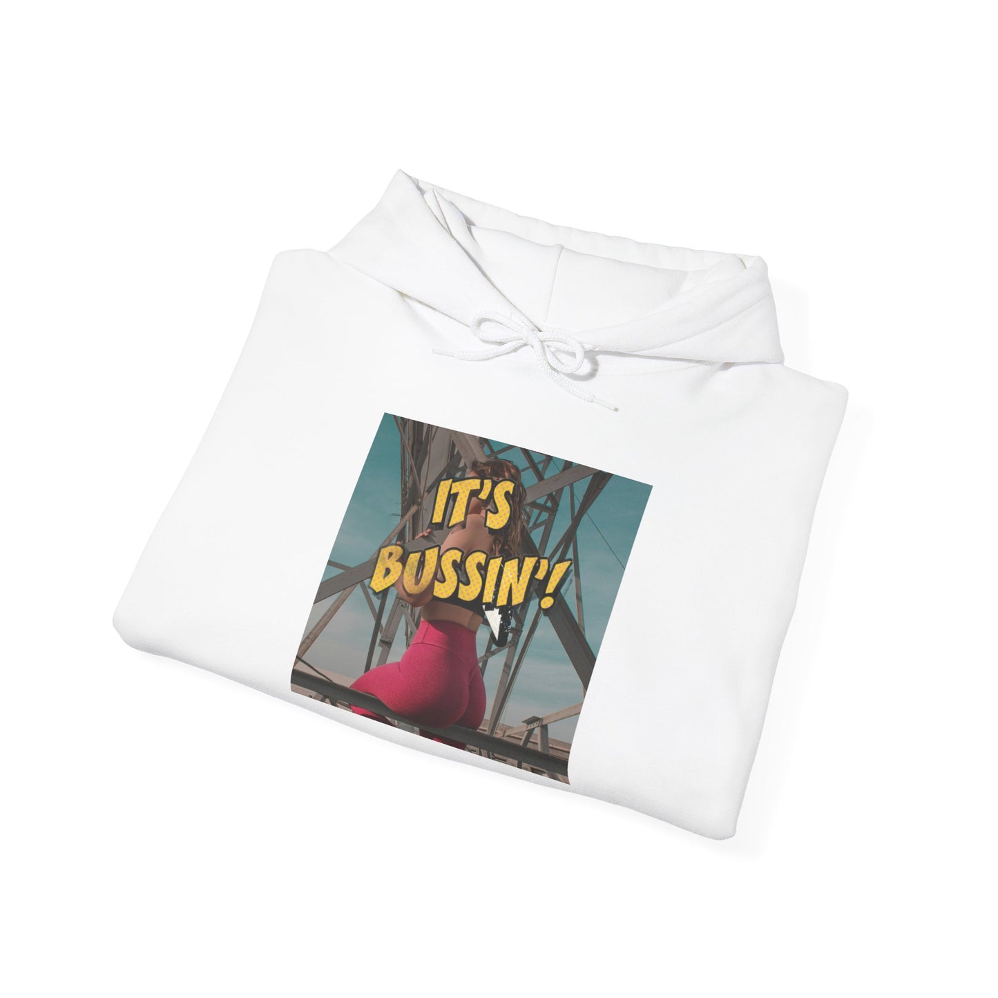 IT'S BUSSIN BOOTY Unisex Heavy Blend™ Hooded Sweatshirt