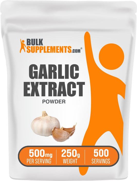 .Com Garlic Extract Powder - Garlic Supplement, Garlic Powder Supplement, Allium Sativum - Herbal & Gluten Free, 500Mg per Serving, 250G (8.8 Oz) (Pack of 1) TLBH