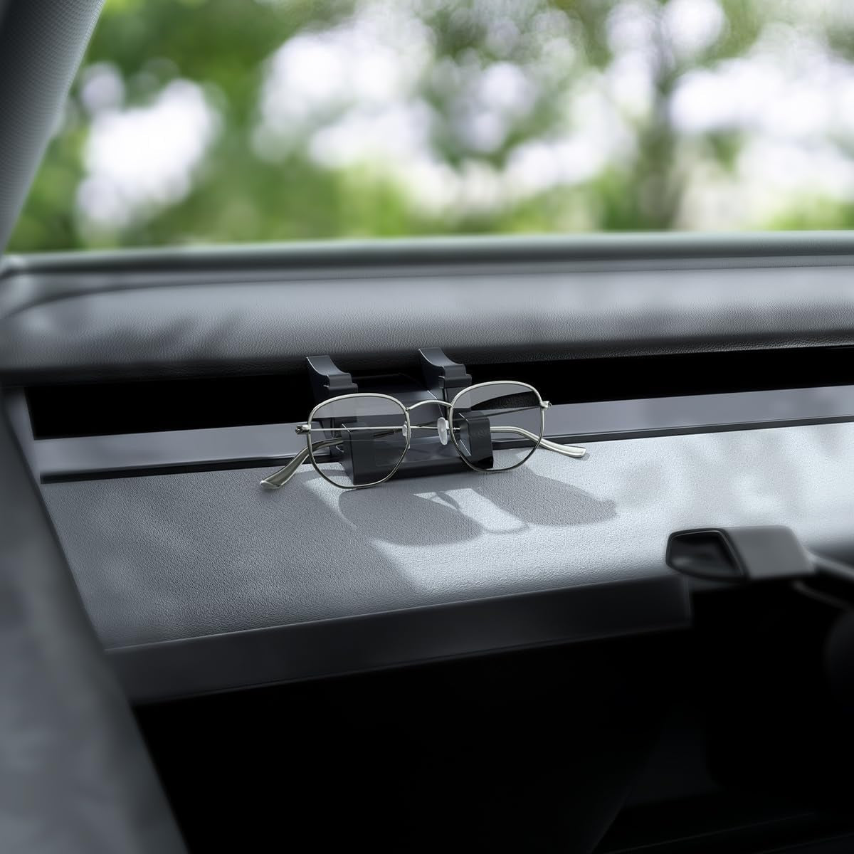 Silicone Phone Mount for Tesla Model Y and 2017-2023 Tesla Model 3 Accessories: Also Functions as a Vent Hook and Sunglass Holder (Not Compatible with 2024 Model 3)