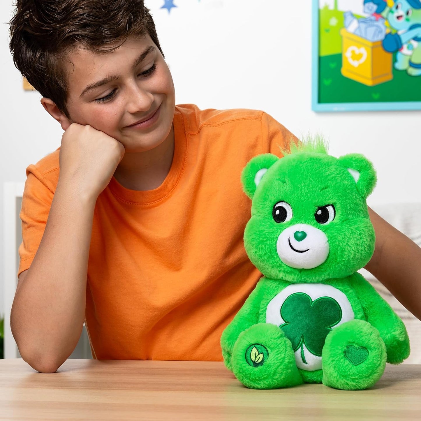 | Good Luck Bear 35Cm Medium Plush | Collectable Cute Plush Toy, Cuddly Toys for Children, Soft Toys for Girls Boys, Cute Teddies Suitable for Girls and Boys Ages 4+ | Basic Fun 22064 UK UK