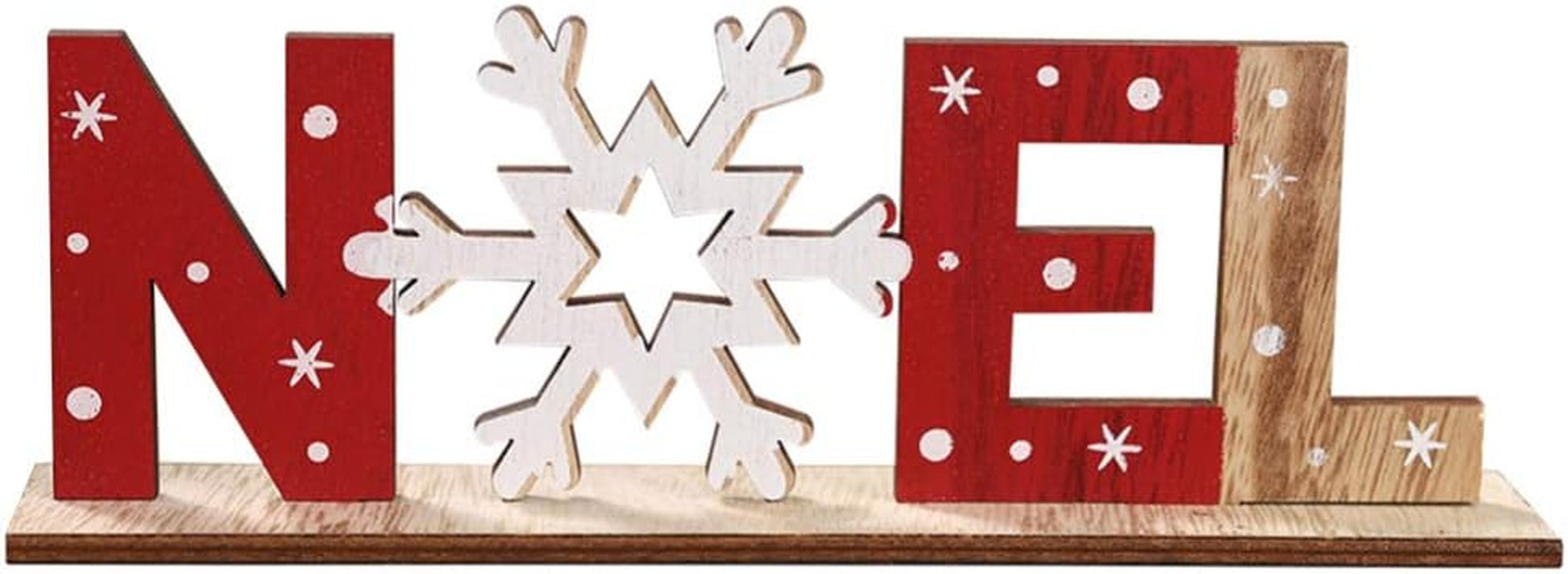 Christmas Decoration Noel Wood Sign Christmas Holiday Snowflake Wood Plaque Sign Decorative Table Top Sign Plaque Xmas Party Decoration, for Friends