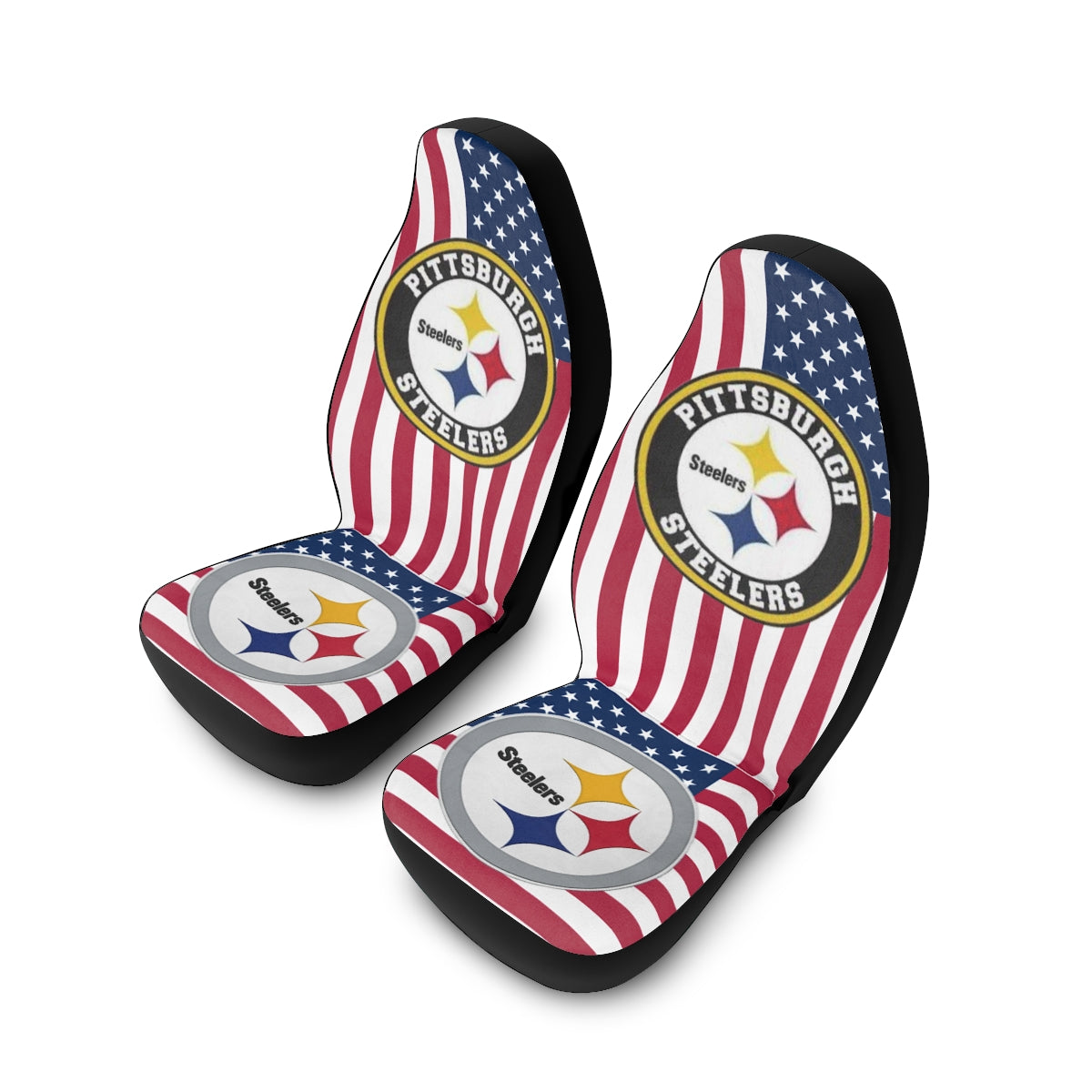 Car Seat Covers - Pittsburgh Steelers Patriotic Team Décor
