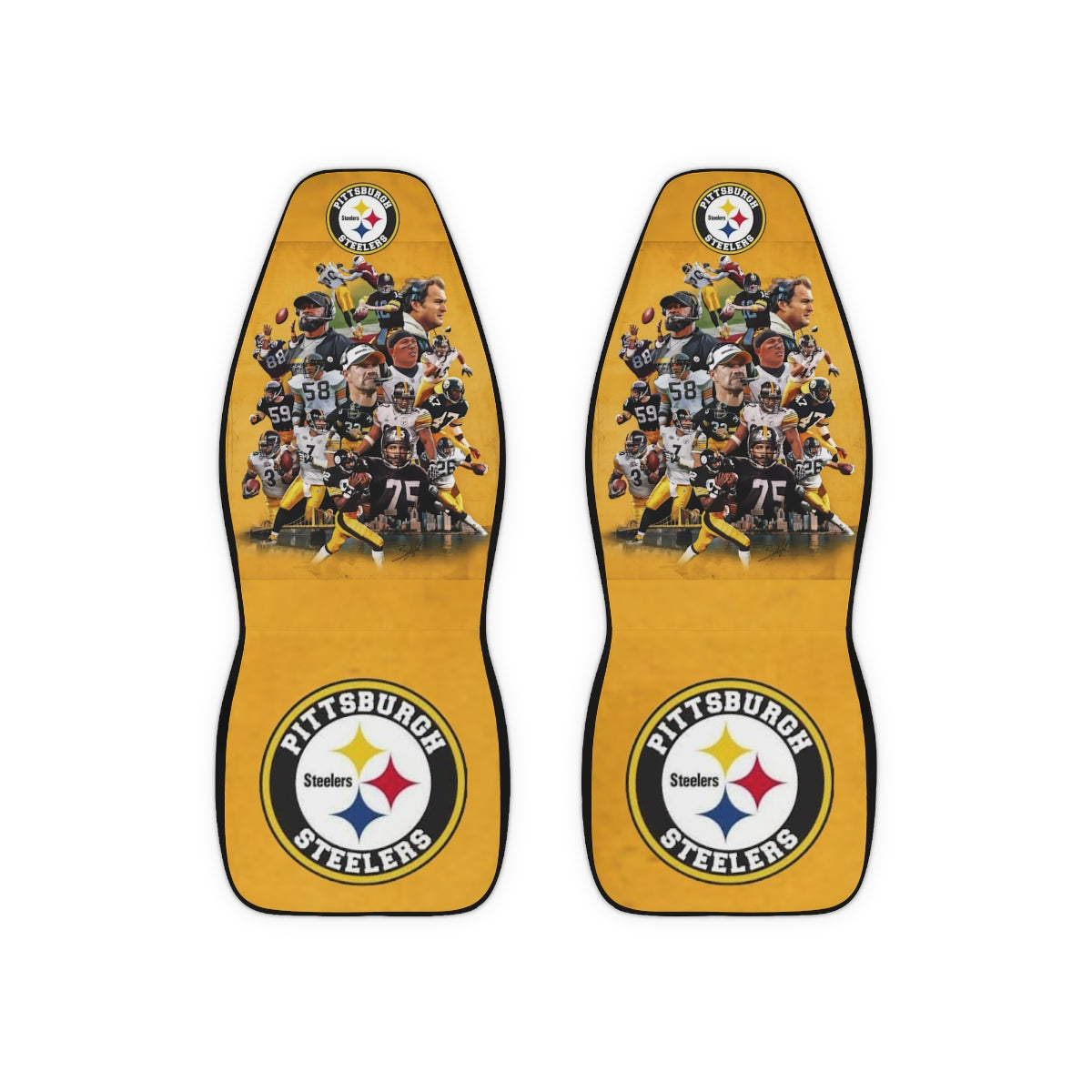 Pittsburgh Steelers Polyester Car Seat Covers - Perfect for NFL Fans