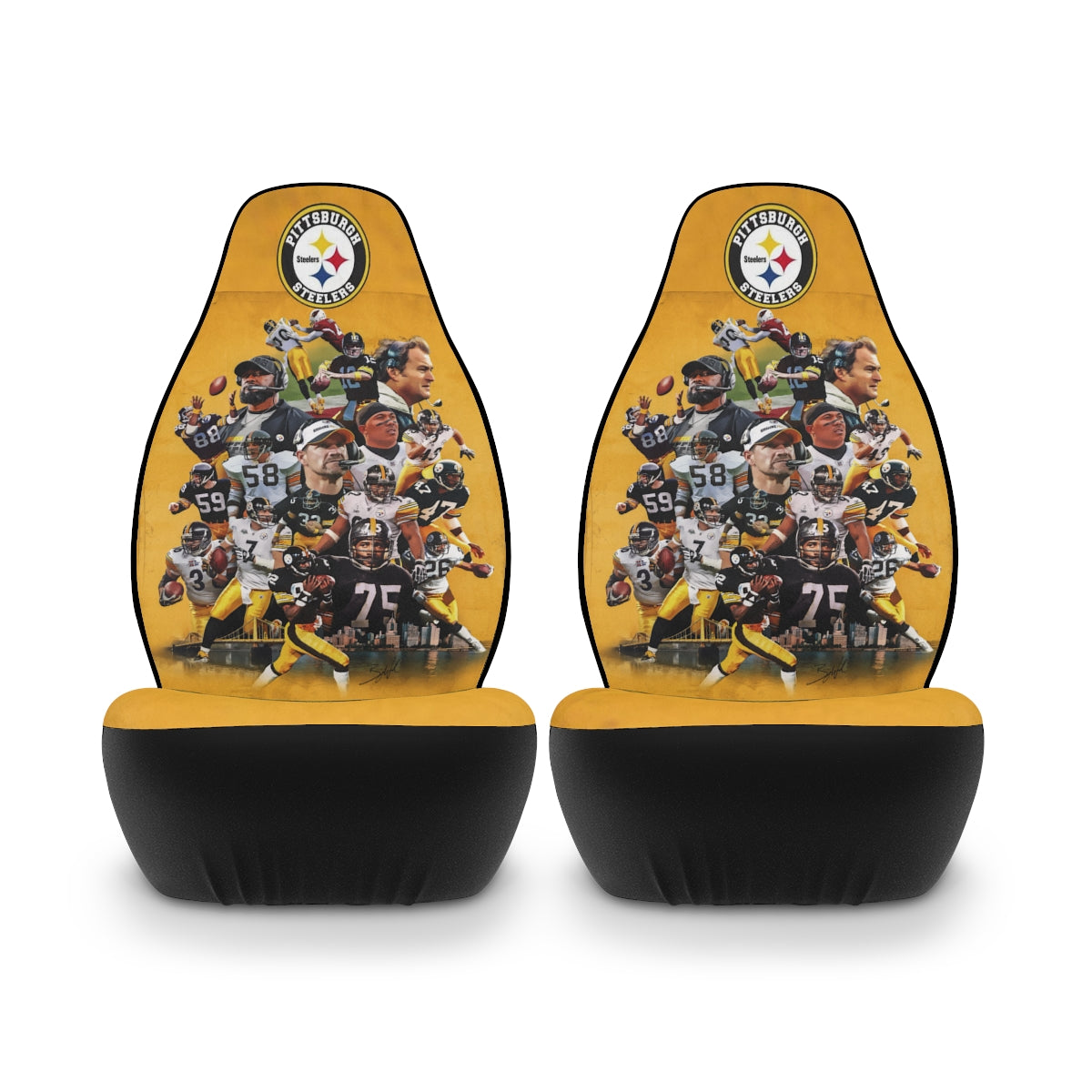 Pittsburgh Steelers Polyester Car Seat Covers - Perfect for NFL Fans