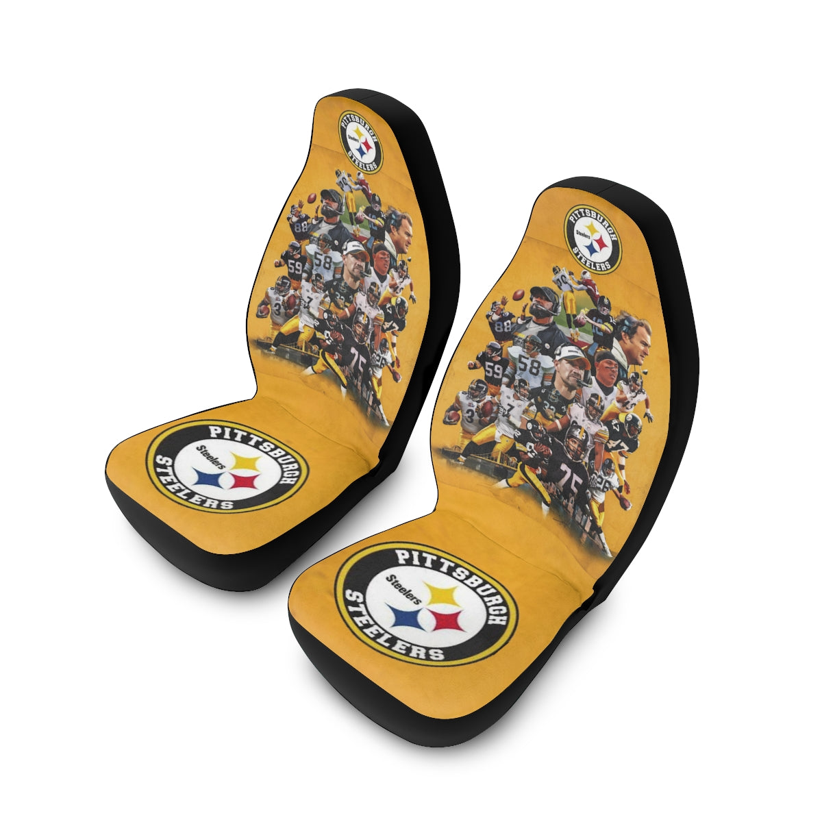 Pittsburgh Steelers Polyester Car Seat Covers - Perfect for NFL Fans