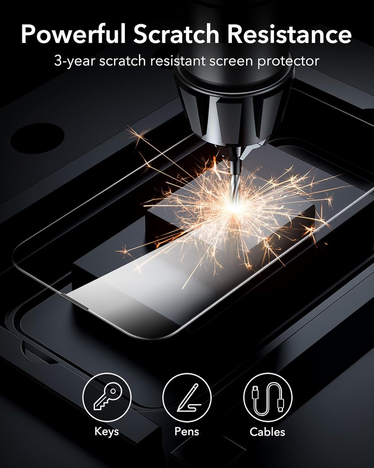3 Pack for Iphone 16E/ Iphone SE 4/ Iphone 14/ Iphone 13/ Iphone 13 Pro Screen Protector, [9H Hardness] [Military Grade Shatterproof] Tempered Glass Film with Easy Installation Tool