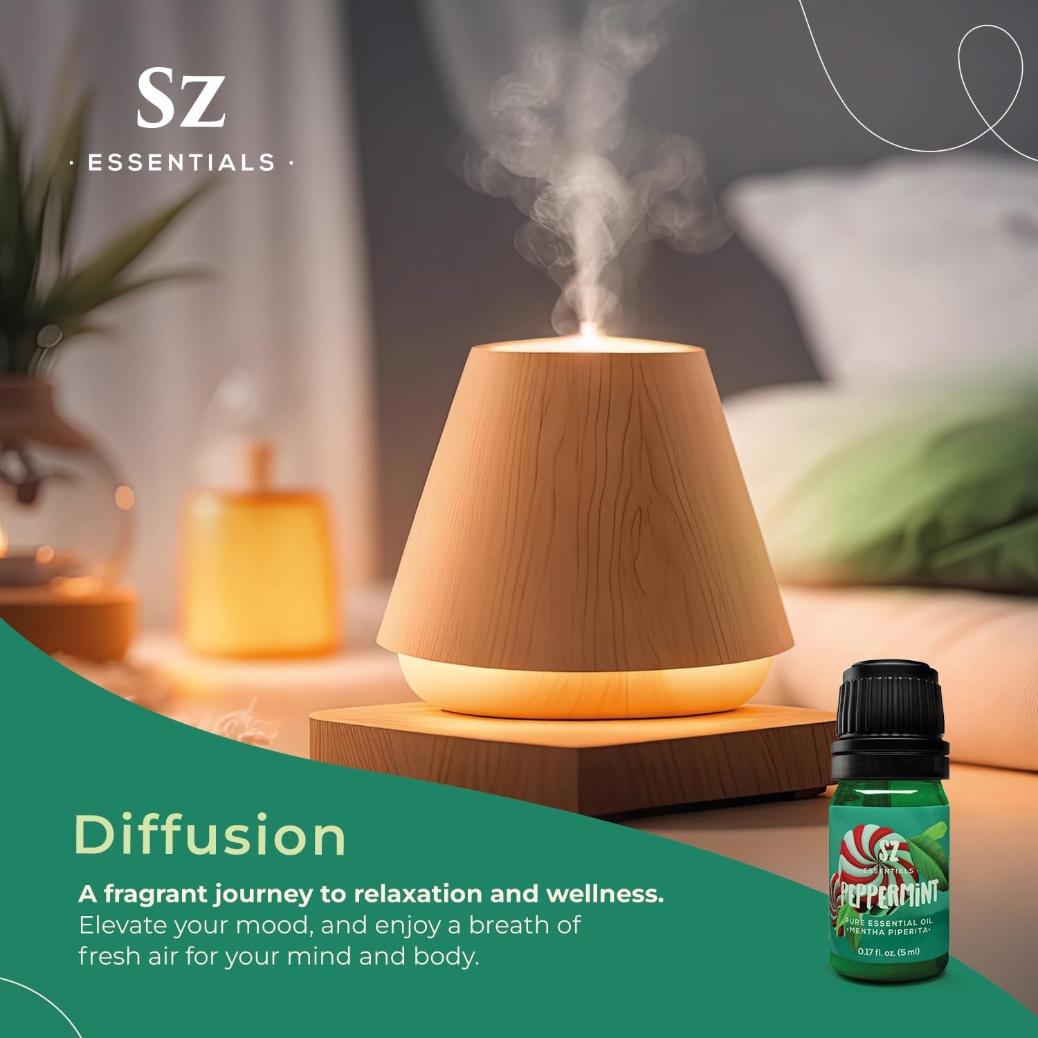 Peppermint Essential Oil - Sweet Candy Cane Scent! the Real Deal - 100% Pure and Natural - Undiluted - 5Ml TLBH