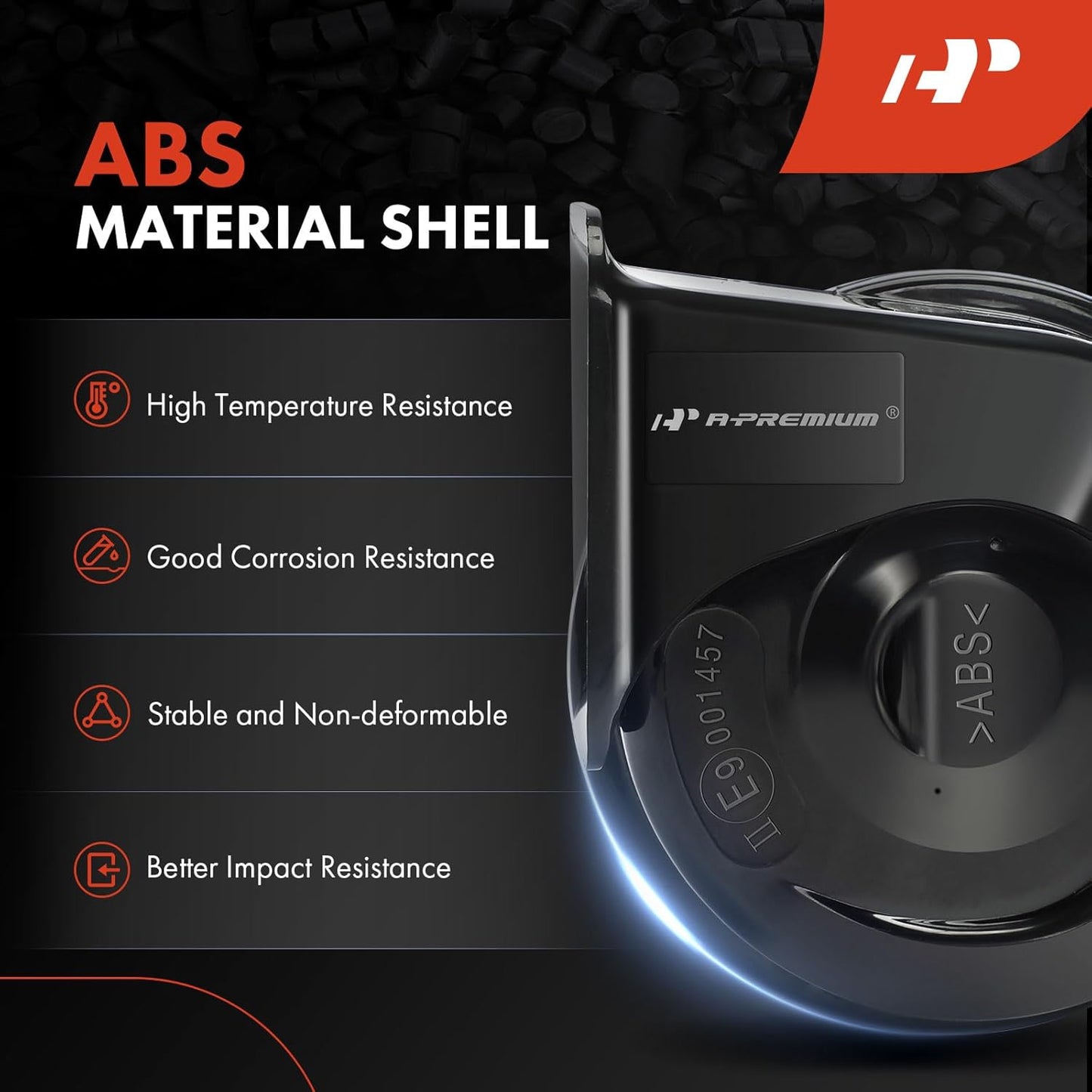 Dual Snail Horn High Low Universal Electric Horns - 12V 110Db - Compatible with Most Passenger Cars, Commercial/Off-Road Vehicles, Gas Cars, Electric Cars, Motorcycles & Trucks, 80 Mm TRUCK DRIVER