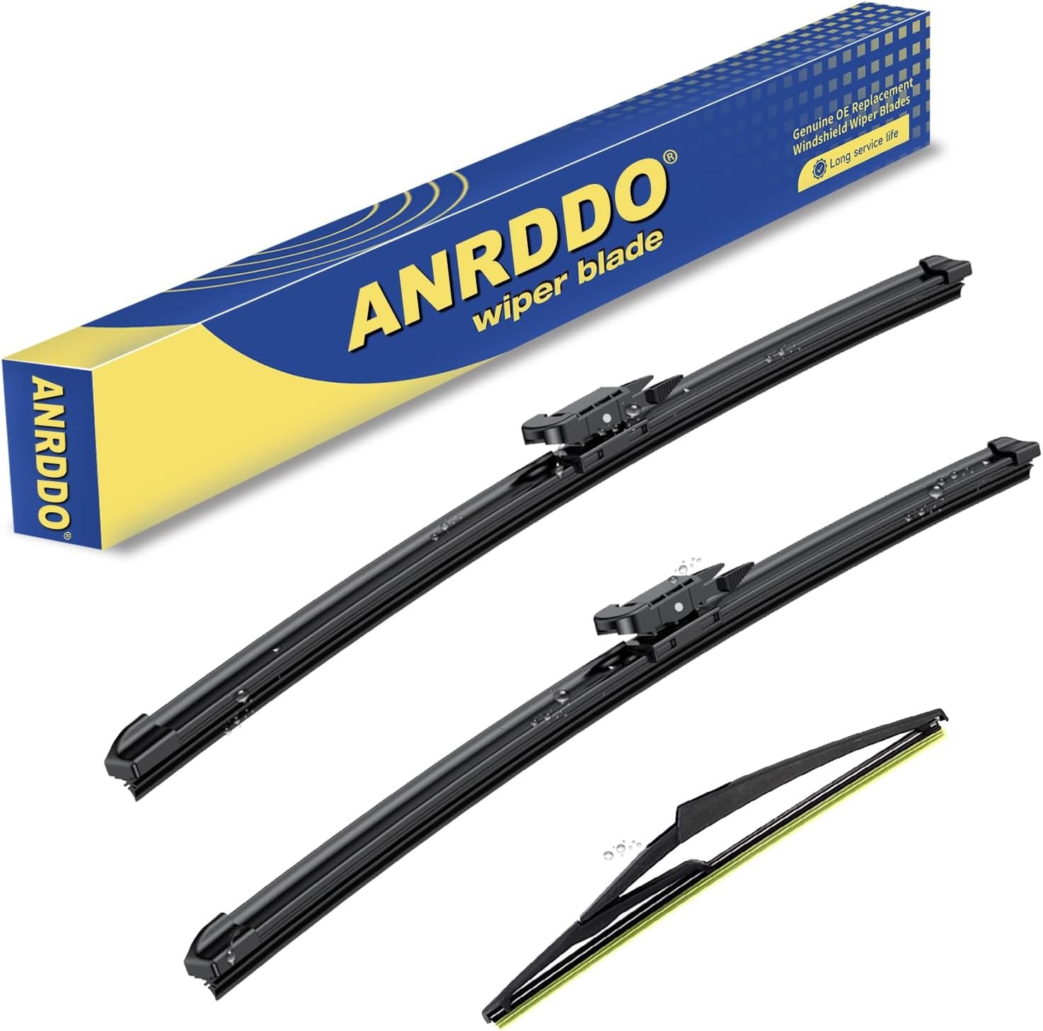 3 Wipers Factory Replacement for Toyota Rav4 2013-2018 Original Equipment Windshield Wiper Blades Set 26"+16"+10" (Set of 3)
