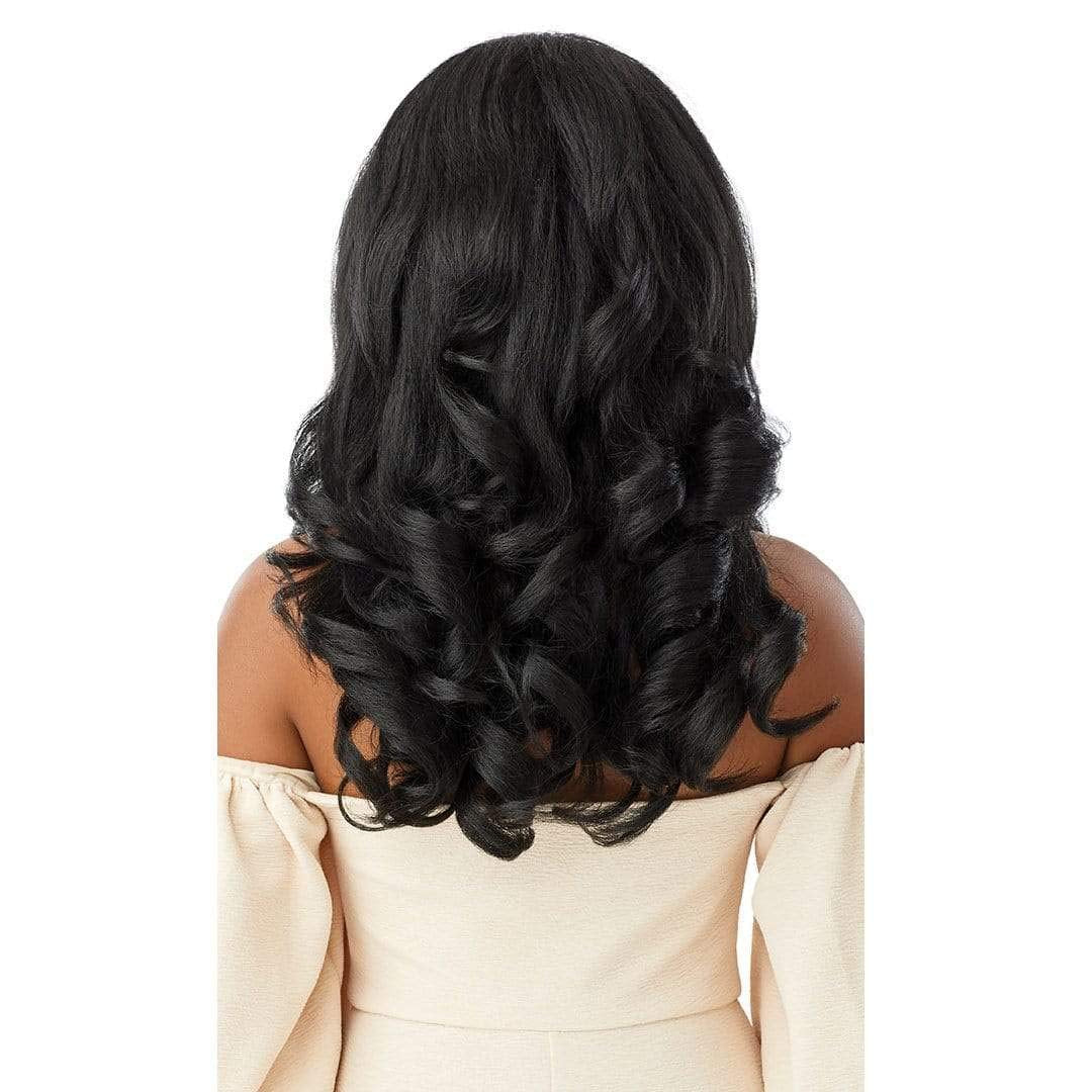 Quick Weave Self Styled in 60 Seconds Neesha Soft & Natural New Half Wig Cap Laysflat Requires Less Leave Out NEESHA H301 (1B)
