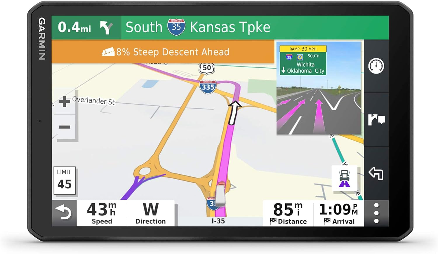 Dezl OTR500, 5.5-Inch GPS Truck Navigator, Custom Truck Routing and Load-To-Dock Guidance, 010-02603-00 TRUCK DRIVER