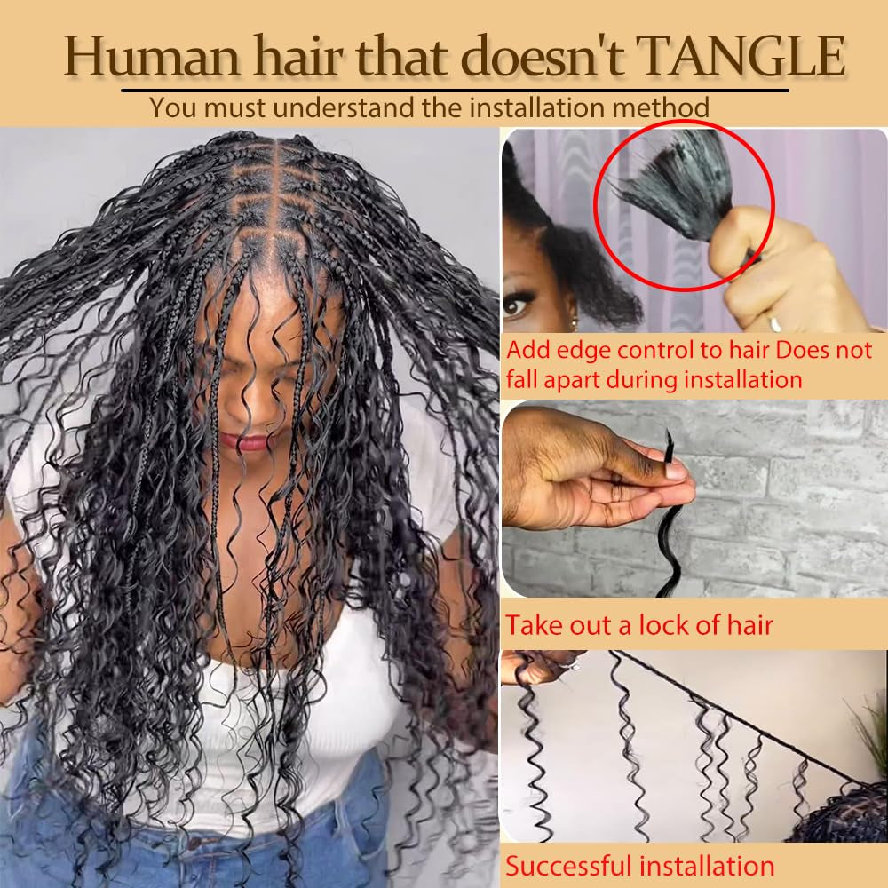 Human Braiding Hair 20 Inch Deep Wave Bulk Human Hair for Braiding No Weft 100% Unprocessed Curly Micro Human Hair Braiding Hair Extensions for Boho Braids Wet and Wave 50G1Bundle/Pack #Natural Color