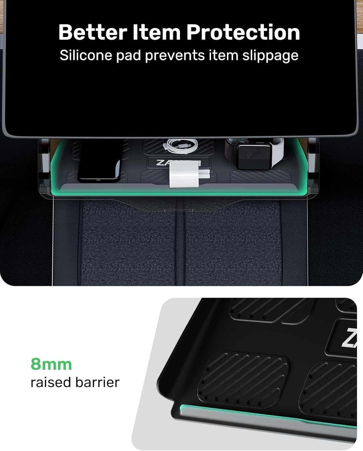 Original under Screen Storage for Tesla Model Y(2020-2024), [Hidden, Simpler Install], Console Organizer Box Designed for Model Y, Must-Have Accessories 2025 Upgraded