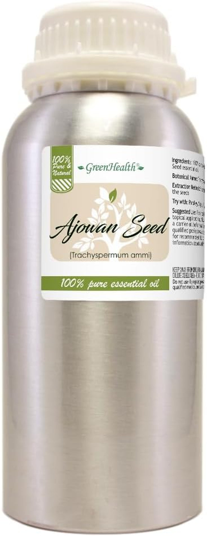 16 Fl Oz - Peppermint Essential Oil (Mentha Piperita) - 100% Pure & Uncut - Aluminum Bottle - TLBH