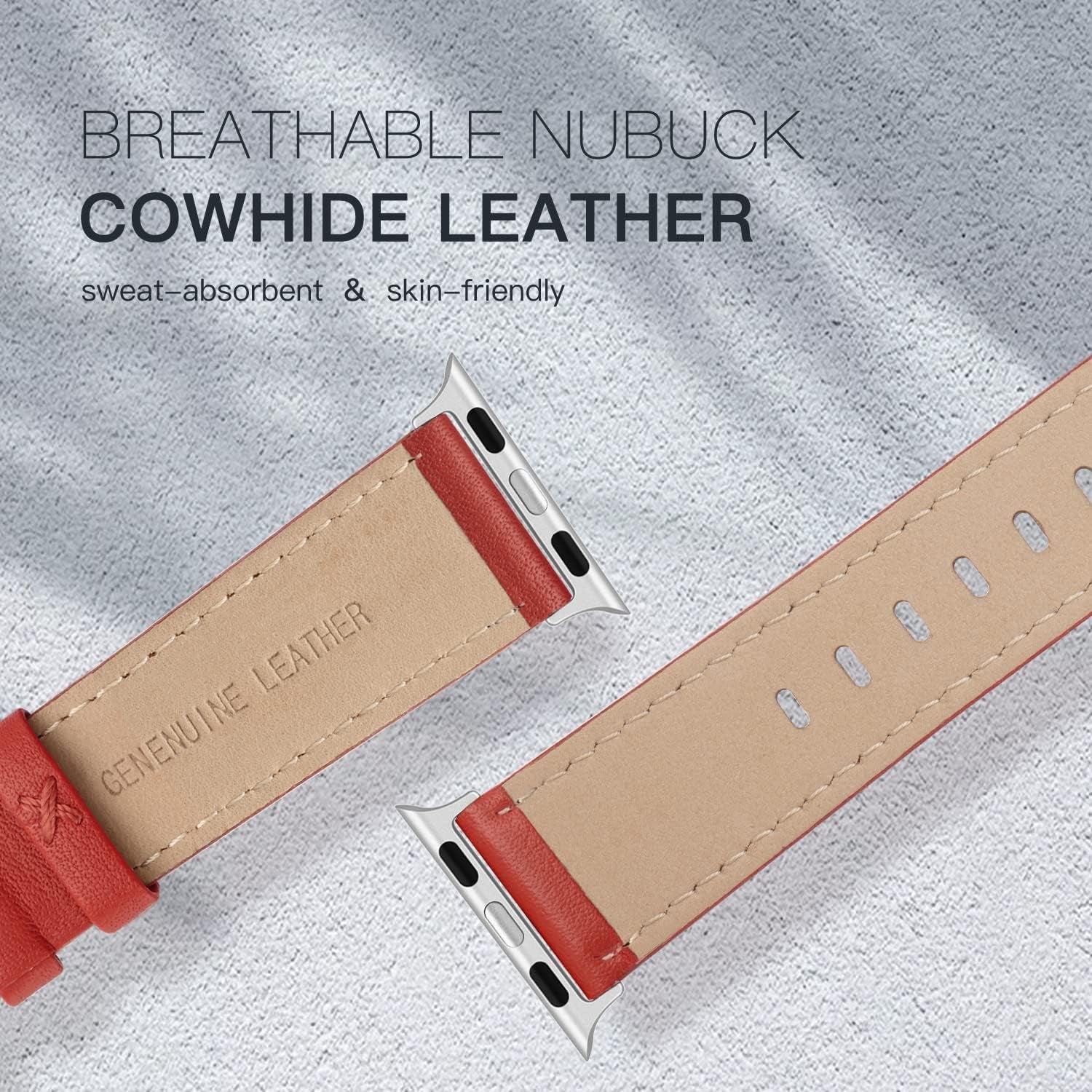 Leather Bands Compatible with Apple Watch 41Mm 38Mm 40Mm Band Women, Genuine Leather Band Replacement Strap Compatible for Iwatch Apple Watch Series 7 6 5 4 3 2 1 SE Sport Edition Women