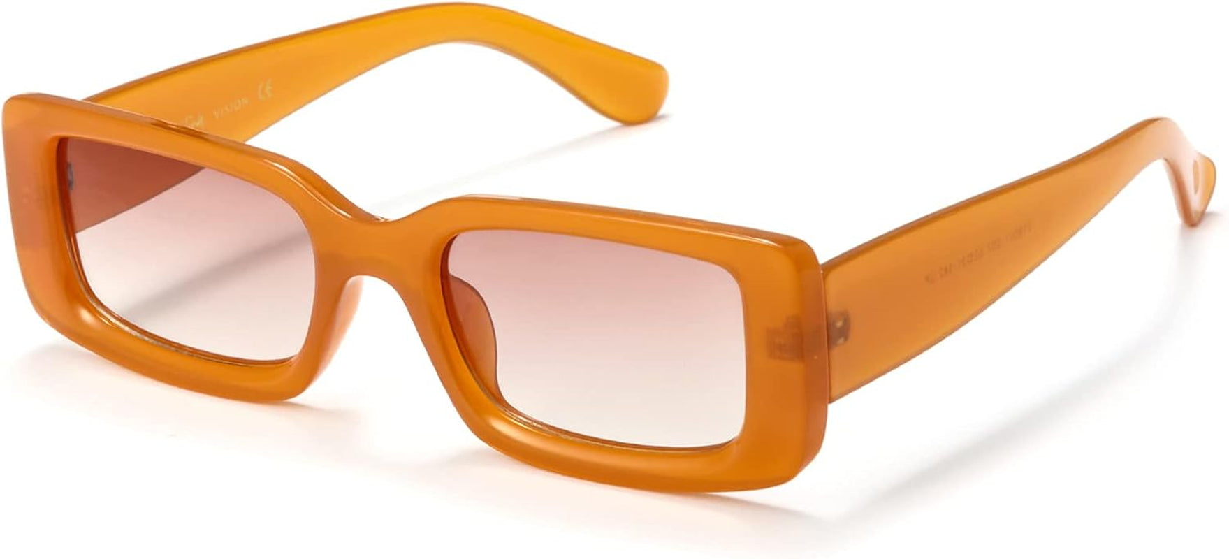 Rectangle Sunglasses Men Tinted Polarized Big Square Retro 90S Vintage Y2K Glasses for Women UV Protection