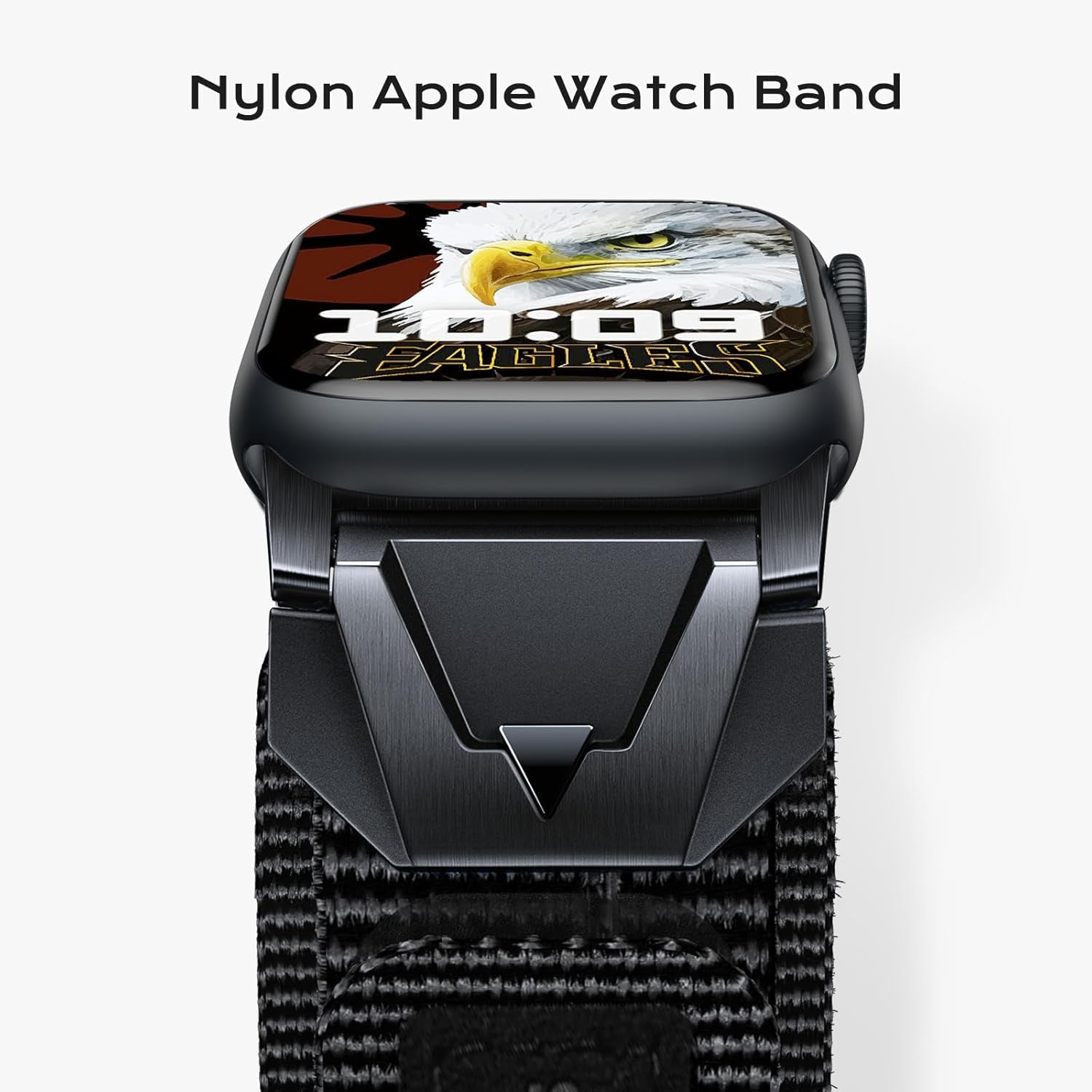 Nylon Sport Band Compatible with Apple Watch Band 49Mm 46Mm 45Mm 44Mm 42Mm, Rugged Strap for Iwatch Bands Ultra Series 10/9/8/7/6/5/4/3/2/1/SE, Durable Wristbands for Men Women