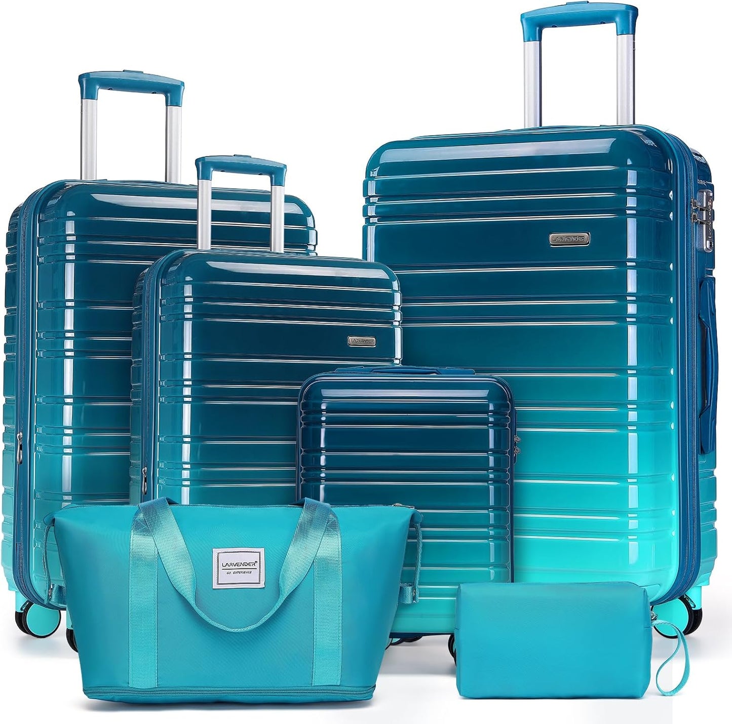 Luggage Sets 3 Piece, Hardside 20 in Carry on Luggage Airline Approved PC+ABS Suitcase Set with Spinner Wheels TSA Lock, Lightweight Rolling Suitcase for Men and Women, Leopard