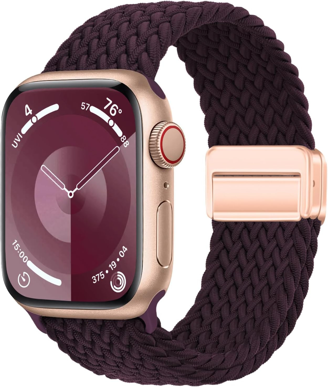 Nylon Braided Solo Loop for Apple Watch Stretchy Woven Band 49Mm 45Mm 44Mm 42Mm 41Mm 40Mm 38Mm,Elastic Braided Sport Wrist Straps with Magnetic Clasp for Iwatch Series 9 8 7 6 5 4 3 2 1 SE Ultra 1/2