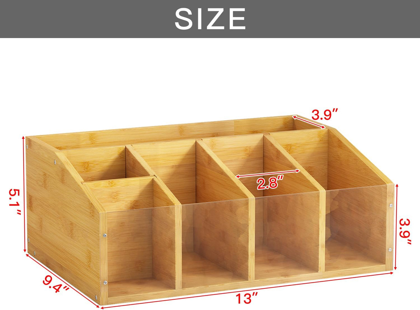 Coffee Station Organizer Coffee Bar Organizer for Countertop Farmhouse Coffee Caddy with Removable Dividers Office Coffee Bar Accessories and Organizer for Coffee Pods, Syrup, Cups, and Stirrer