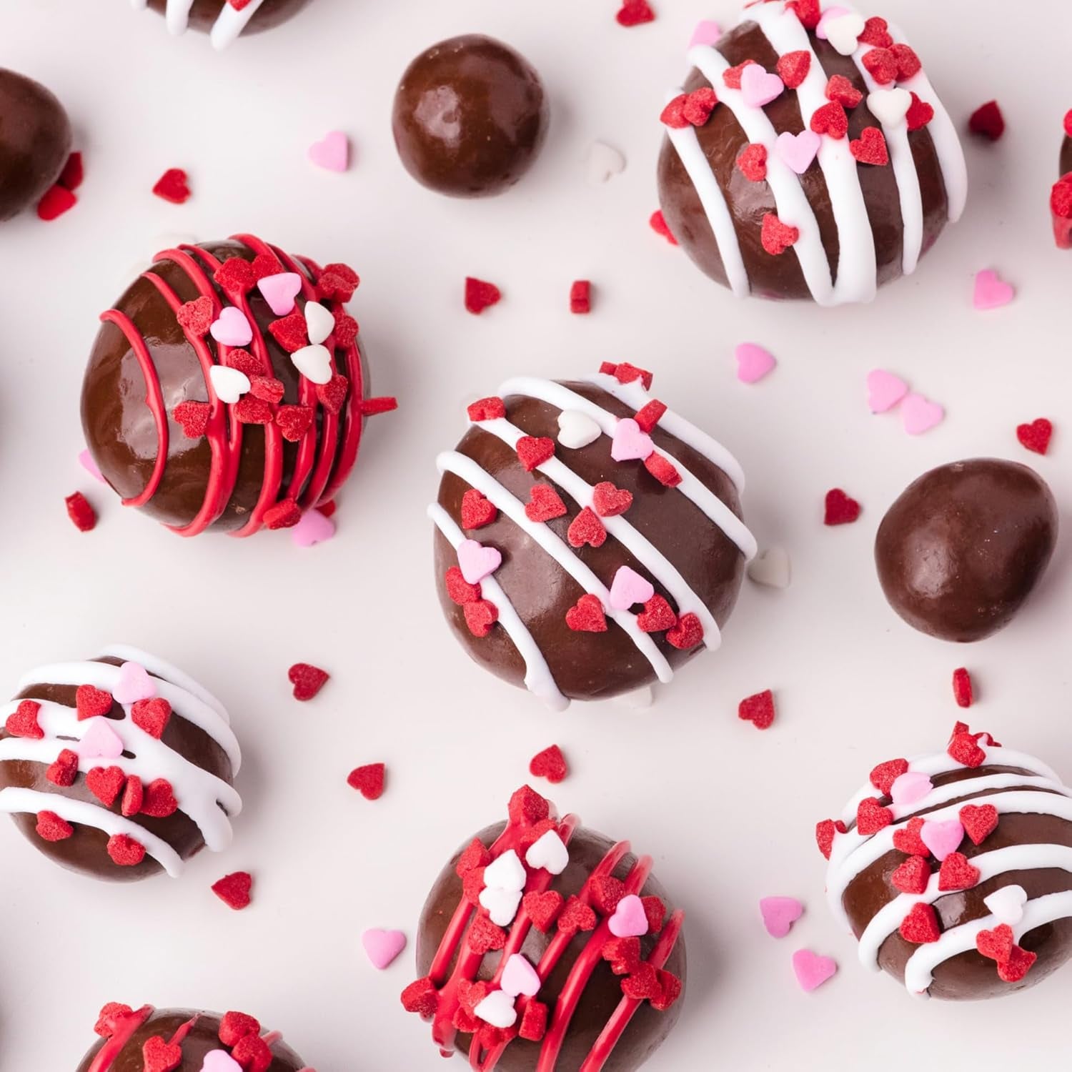 Heart Sprinkles, Valentines Day, Edible Sprinkle Mix, Heart Shapes, Jimmies, Perfect for Cake Decorations, Baking, Ice Cream, Cookies, Cupcake Topper (Sweetheart)