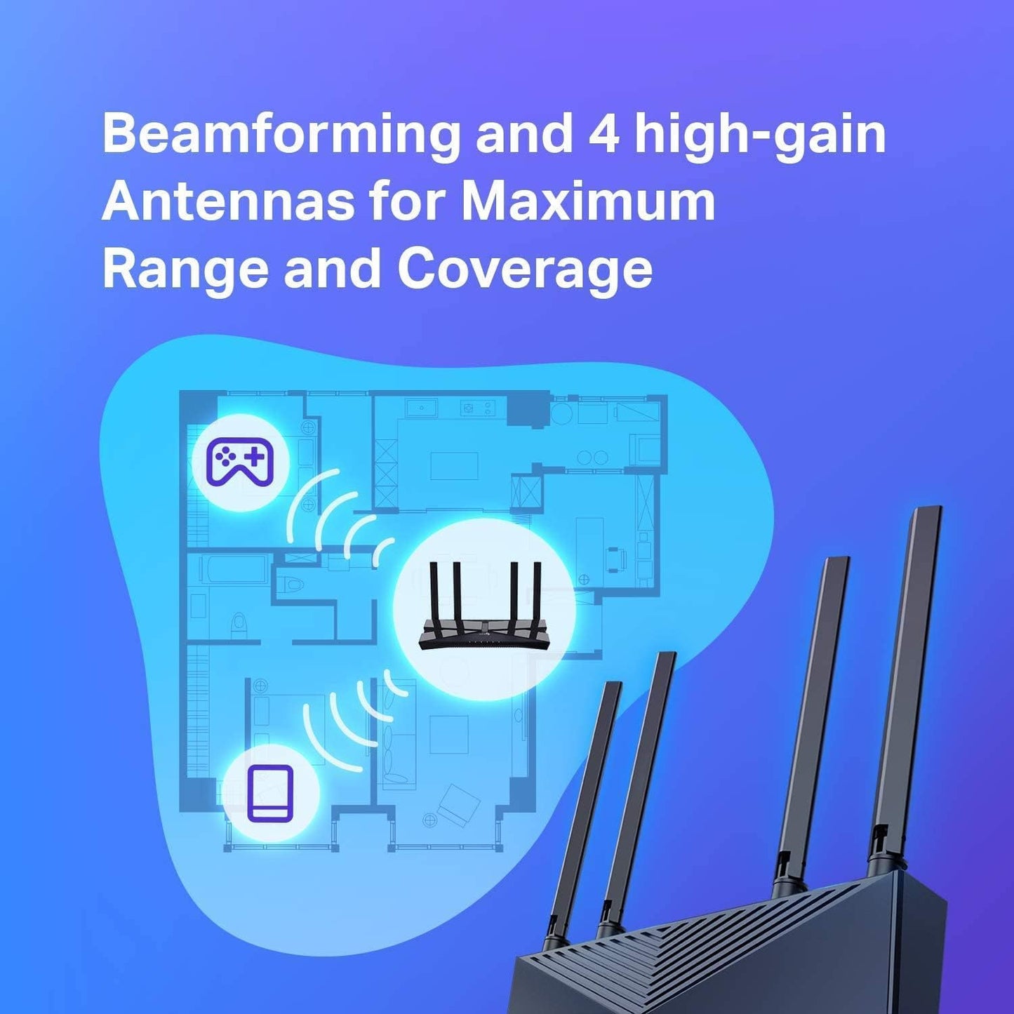 Wifi 6 Router AX1800 Smart Wifi Router (Archer AX20) – 802.11Ax Router, Dual Band Gigabit Router, Parental Controls, Long Range Coverage