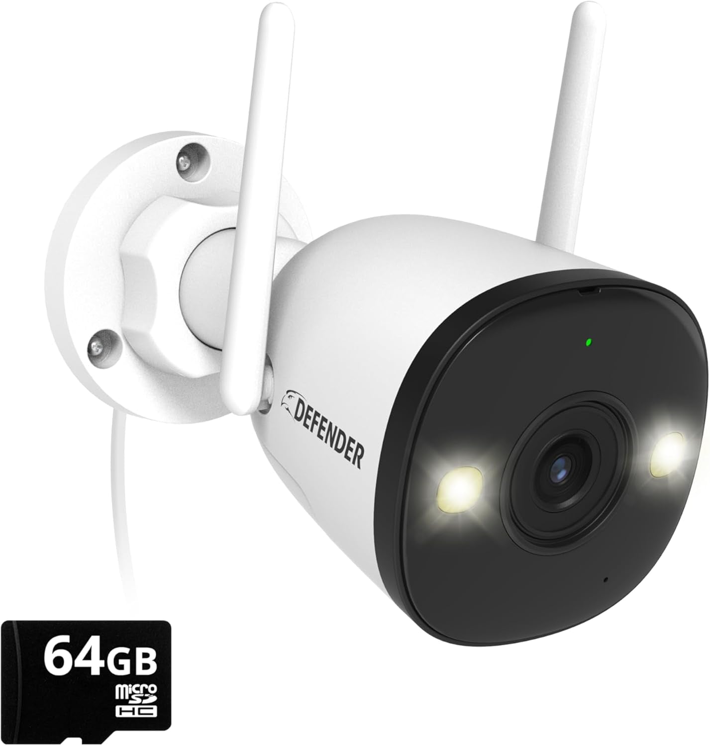 AI Powered Guard Pro 4K 8MP Wifi 6, Plug & Play Outdoor Home Security Camera, Smart AI Human/Vehicle Detection, Bluetooth, Color Night Vision, Two-Way Talk, IP67 Rated, 2 Pack