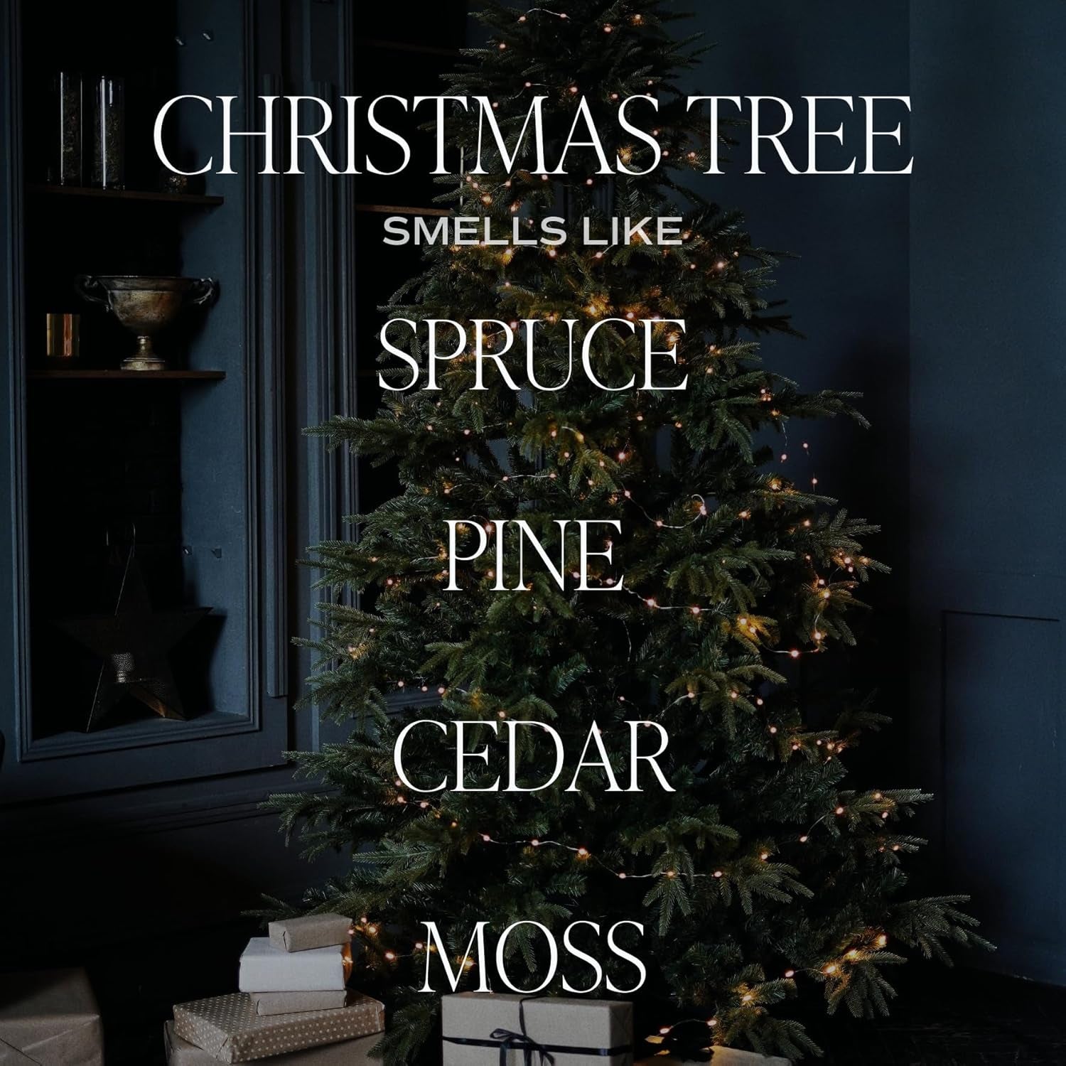 Christmas Tree Amber Reed Diffuser Set | Spruce, Pine Needles, Evergreen, and Spearmint Scented Diffusers for Home | Christmas Gift | Air Freshener | Essential Oils | Home Décor