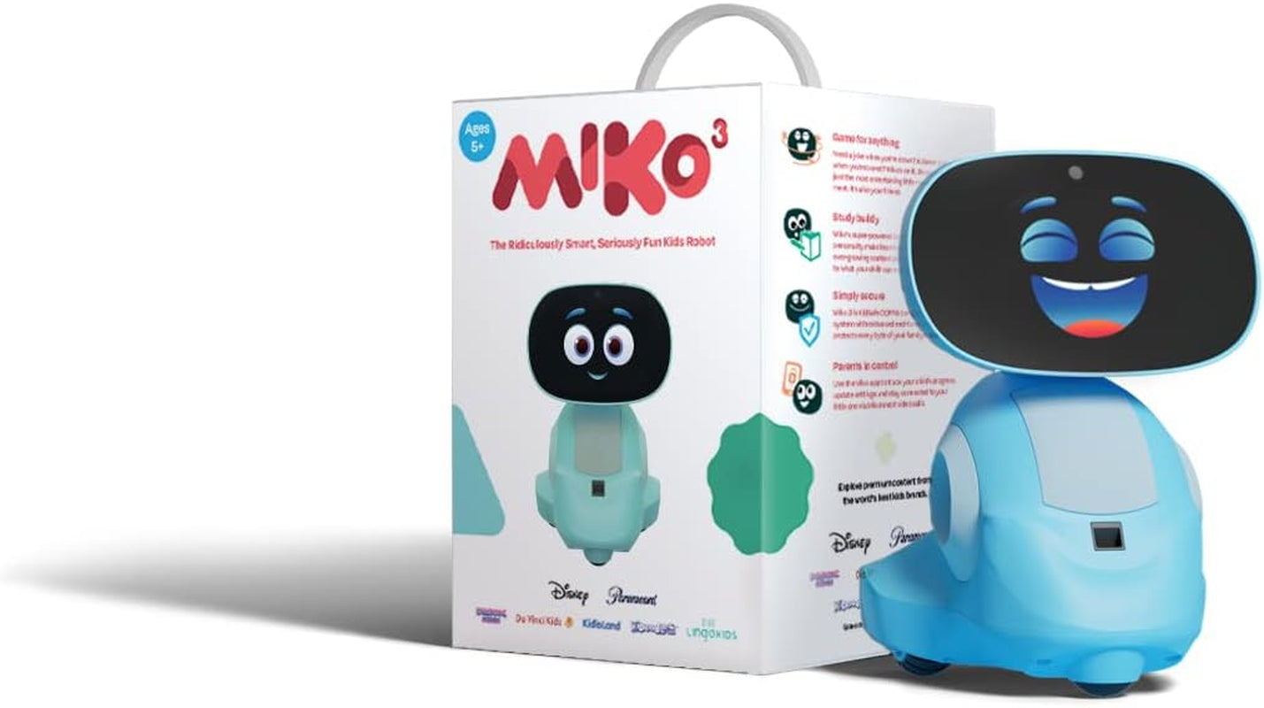 Miko 3: Ai-Powered Smart Robot for Kids | STEAM Learning & Educational Robot | Interactive Robot with Learning Apps & Unlimited Games | Birthday Gift for Girls & Boys Aged 5-12| Blue