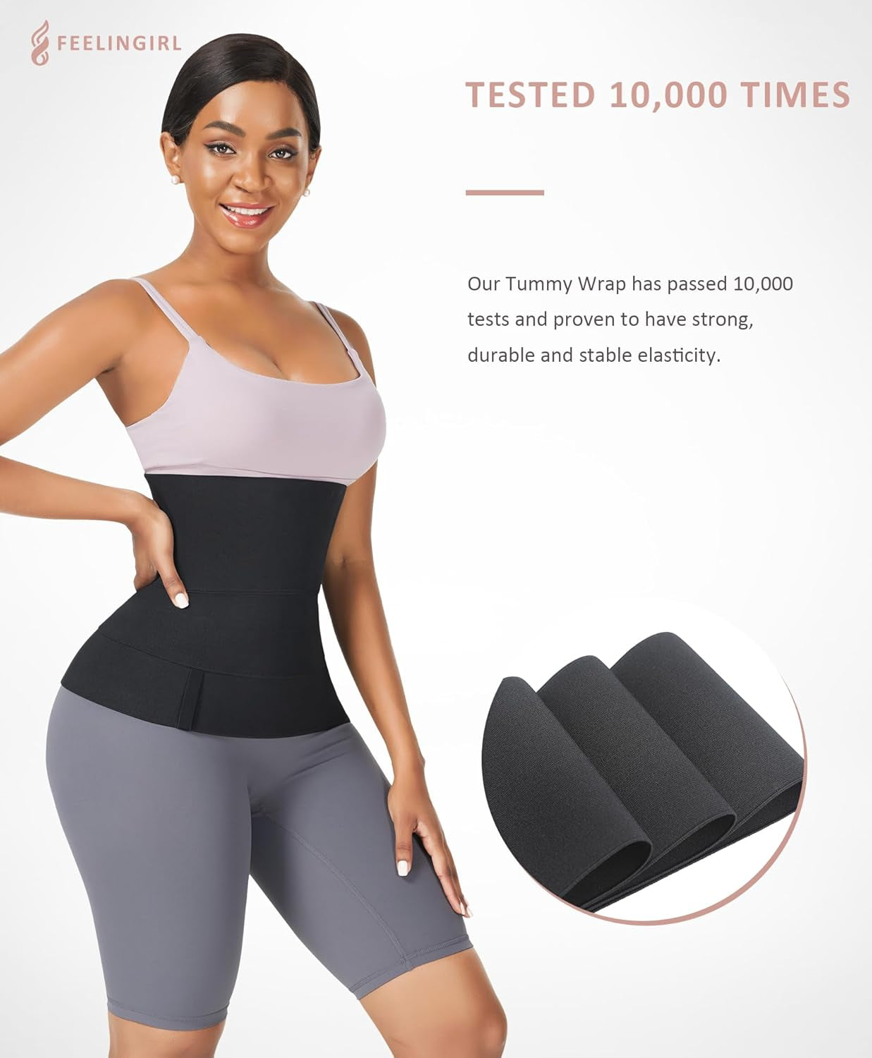 Waist Trainer for Women Sauna Belt Tummy Wrap plus Size Snatch Me up Bandage