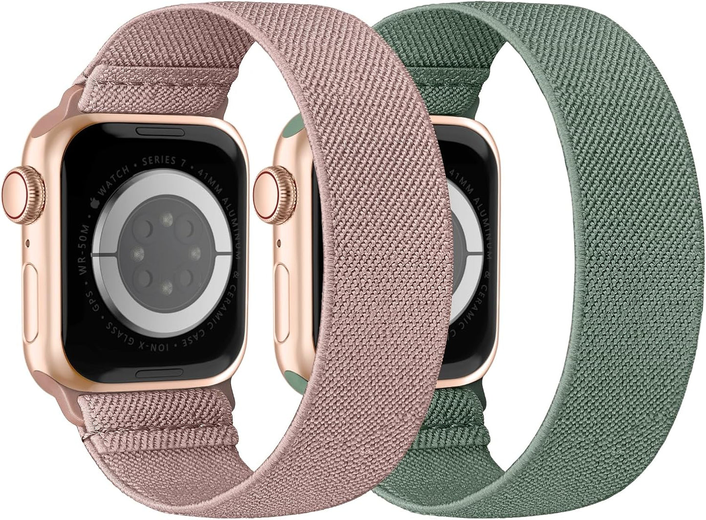 Stretchy Nylon Solo Loop Bands Compatible with Apple Watch Band 38Mm 40Mm 41Mm 42Mm 44Mm 45Mm 49Mm Iwatch Series 9 8 7 SE 6 5 4 3 2 1 Ultra 2 SE, Sport Elastic Strap Wristband for Women Men