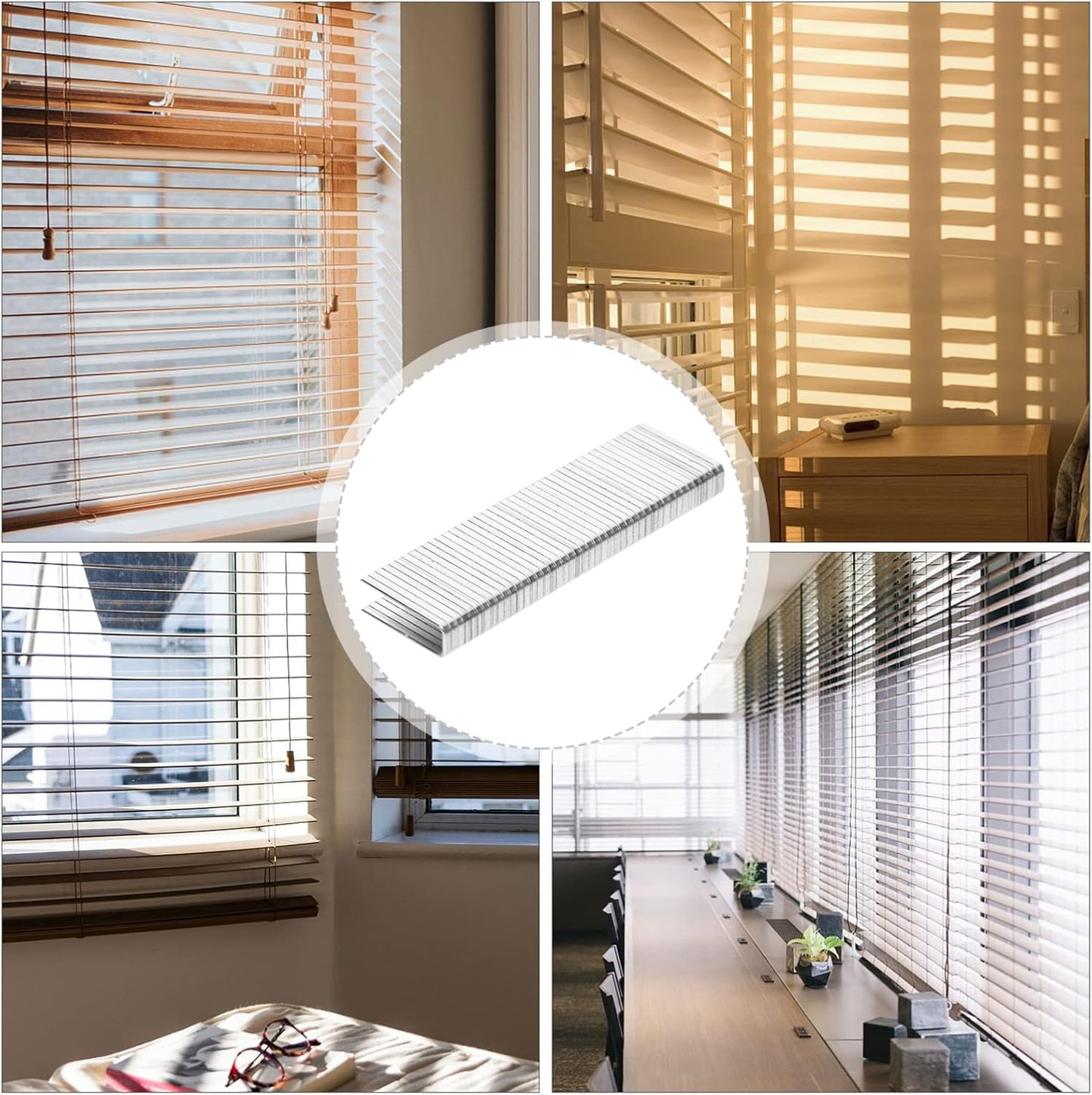 40Pcs Shutter Nails Shutter Staples Plantation Shutter Repair Kit Blinds for Windows Indoor Window Shutters Wood Shutters Exterior Plantation Shutters Tilt Rod Standard Staples