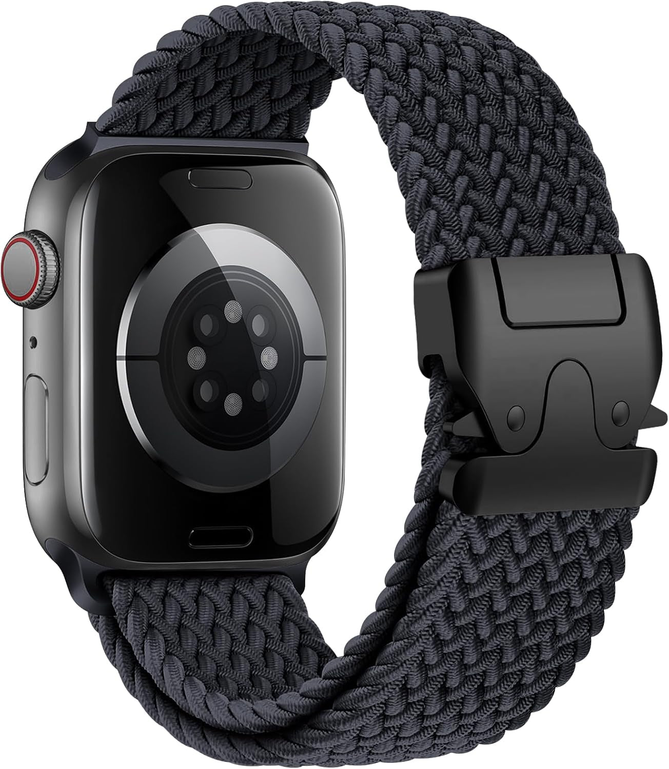 Braided Solo Loop for Apple Watch Ultra/2 Bands 49Mm 46Mm 45Mm 44Mm 42Mm Men/Women,Parachute Buckle Stretchy Elastic Nylon Sport Strap Wristband for Iwatch Bands Series 10 9 8 7 6 5 4 3 SE/2