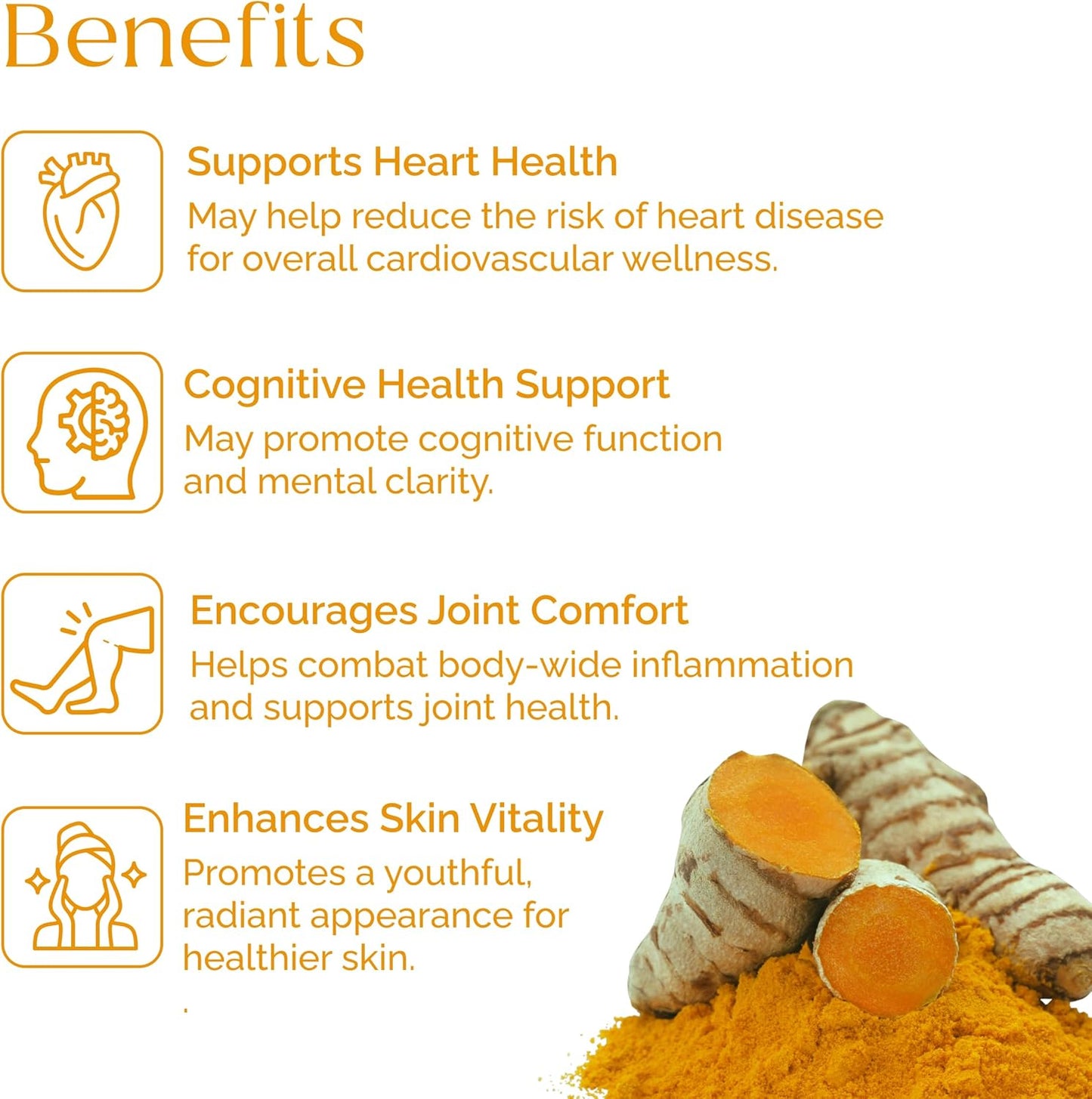 Organic Turmeric Curcumin Powder, Curcuma Longa Supplement, Turmeric Tea Powder, Curcumin Powder, Great for Teas, Spices & Smoothies, Rich in Antioxidants TLBH