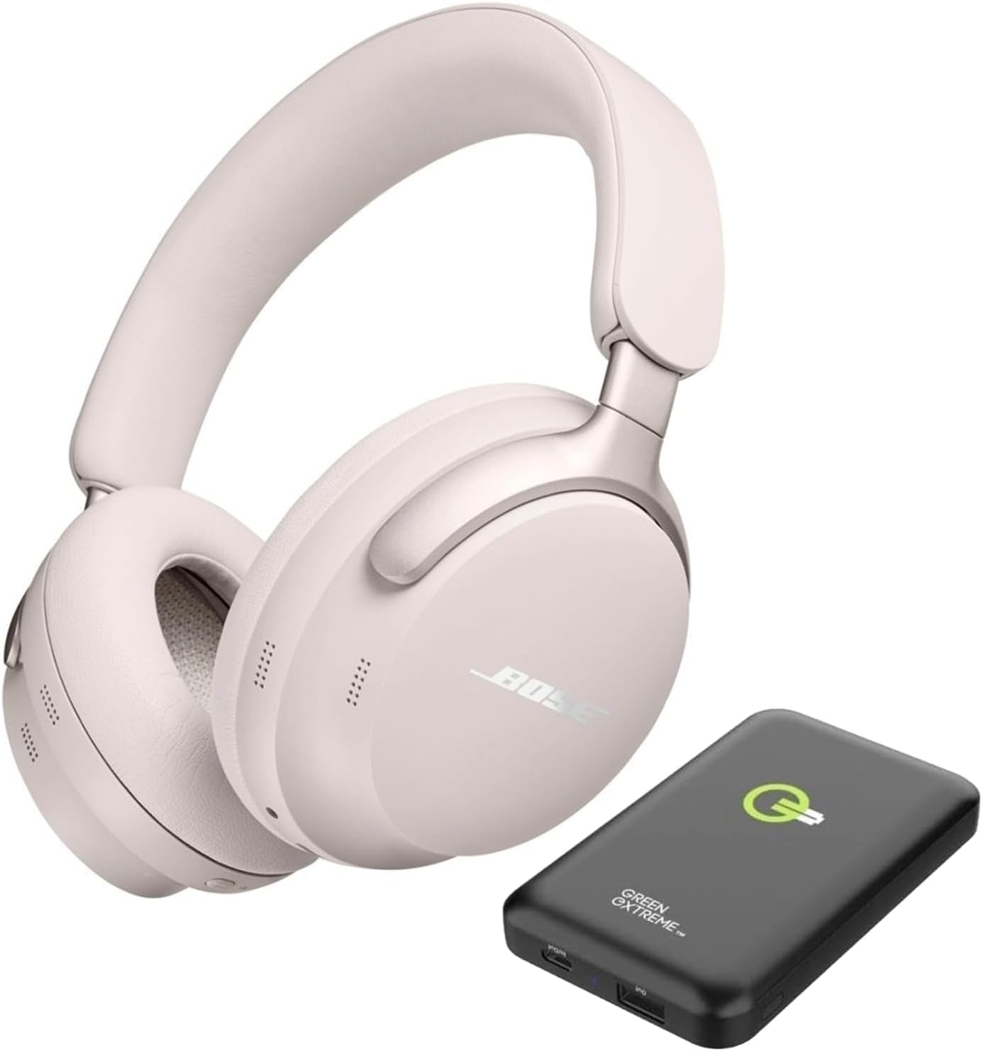Quietcomfort Ultra Wireless Noise Cancelling Headphones with Spatial Audio, Over-The-Ear Headphones with Mic, up to 24 Hours of Battery Life (White Smoke)
